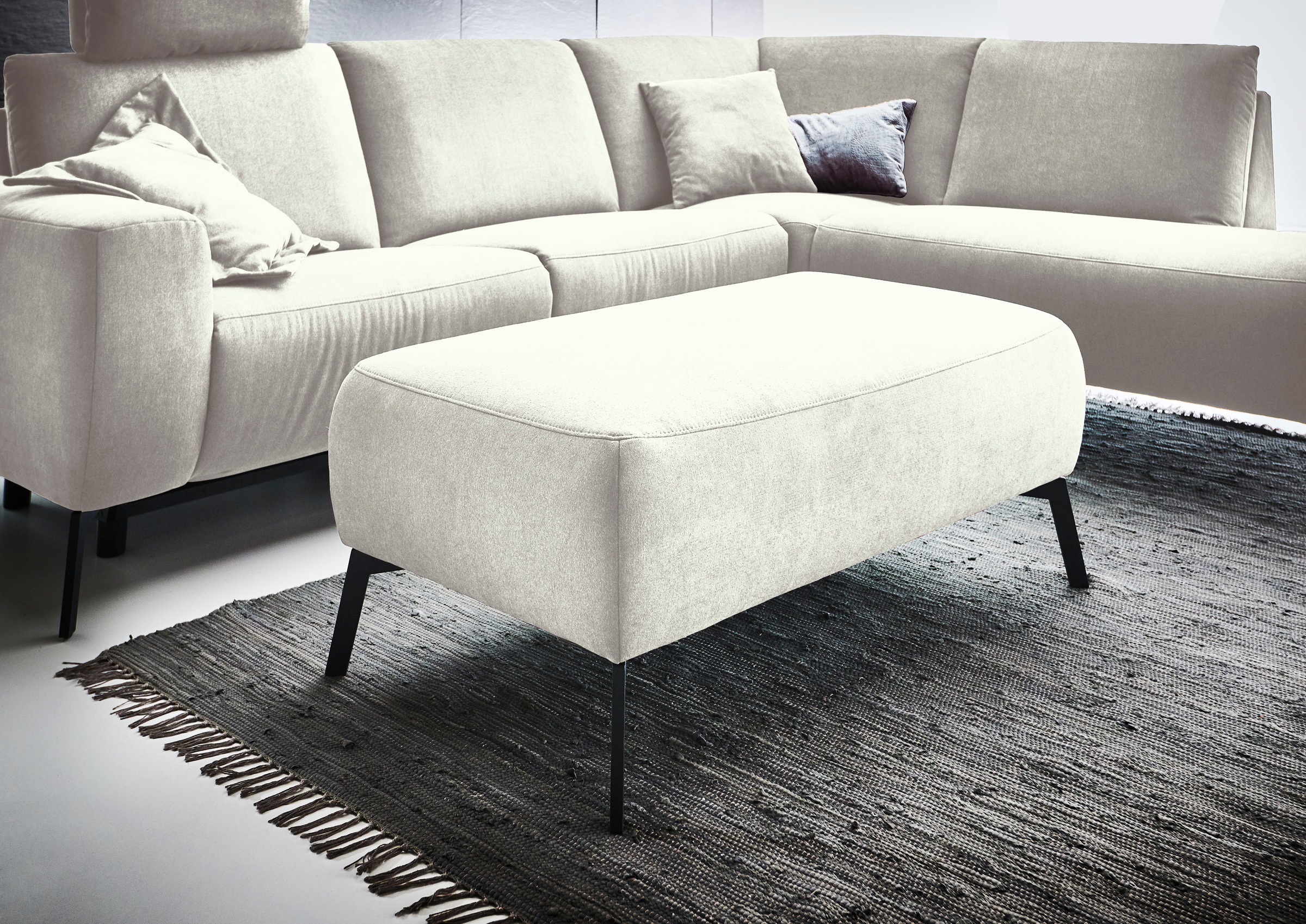INOSIGN Polsterhocker »Bellini«, passend zur Serie "Bellini", Easy Care-Bezug mit Wasser reinigbar
