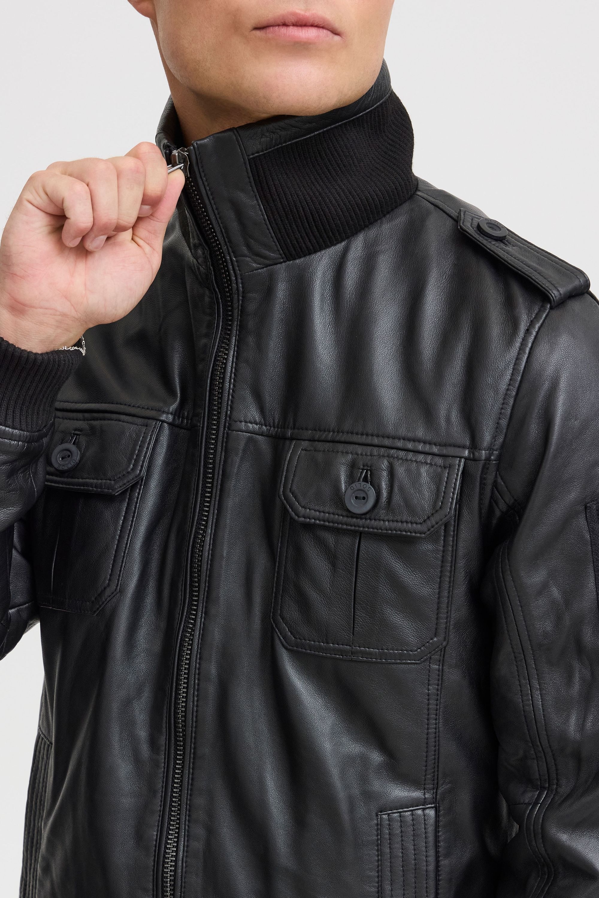 !Solid Lederjacke »Lederjacke SDFamash«