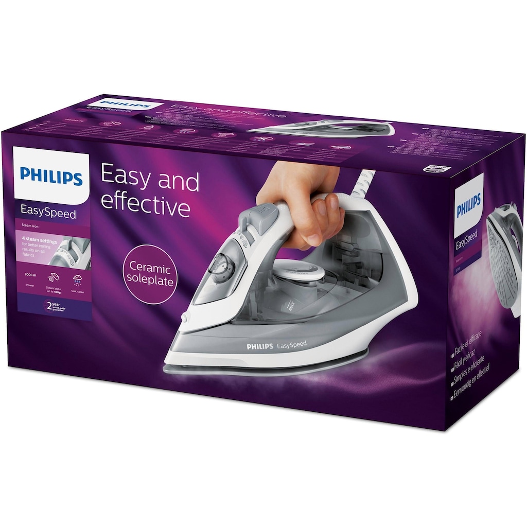 Philips Dampfbügeleisen »GC1751/80 EasySpeed«, 2000 W