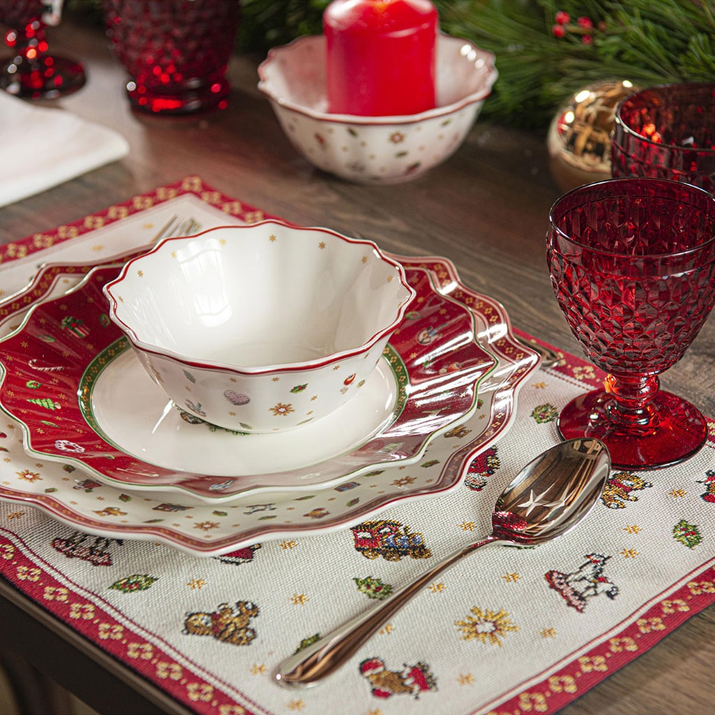 Villeroy & Boch Frühstücksteller »Frühstücksteller Toy's Deligth ø 24,5 cm 6er Set rot«