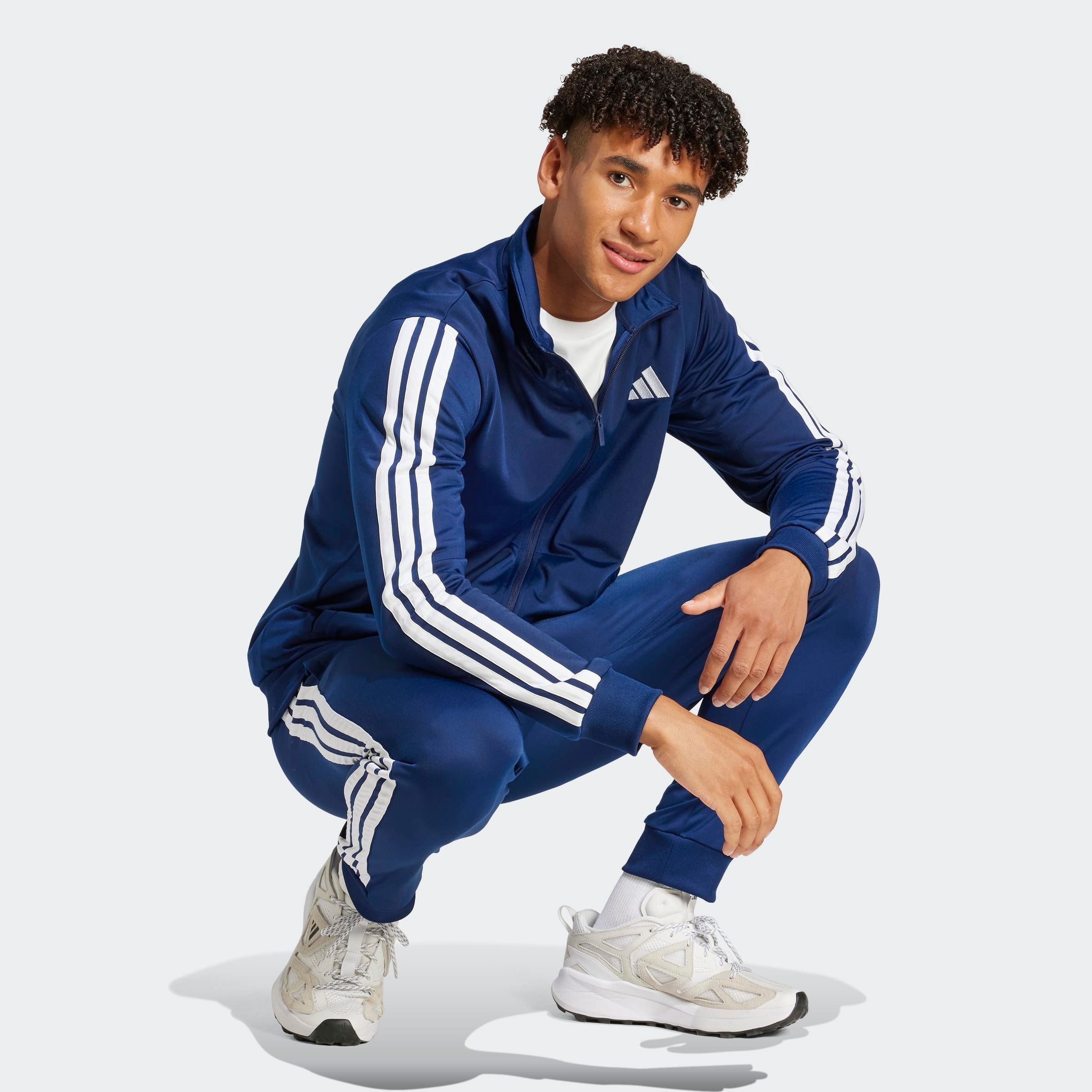 adidas Sportswear Trainingsanzug »M 3S TR TT TS«, (2 tlg.), Basic 3-Streifen Trikot