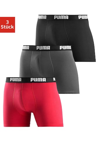 PUMA Boxer, (Packung, 3er-Pack), mit Marken-Logo im Bund kaufen