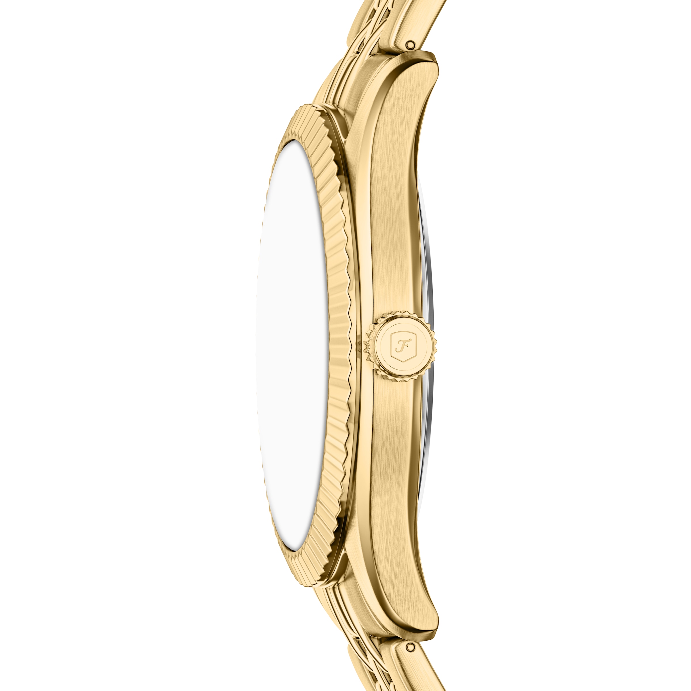 Fossil Quarzuhr »CAMPBELL« Armbanduhr, Herrenuhr, Edelstahlarmband, analog, Tag, Wochentag