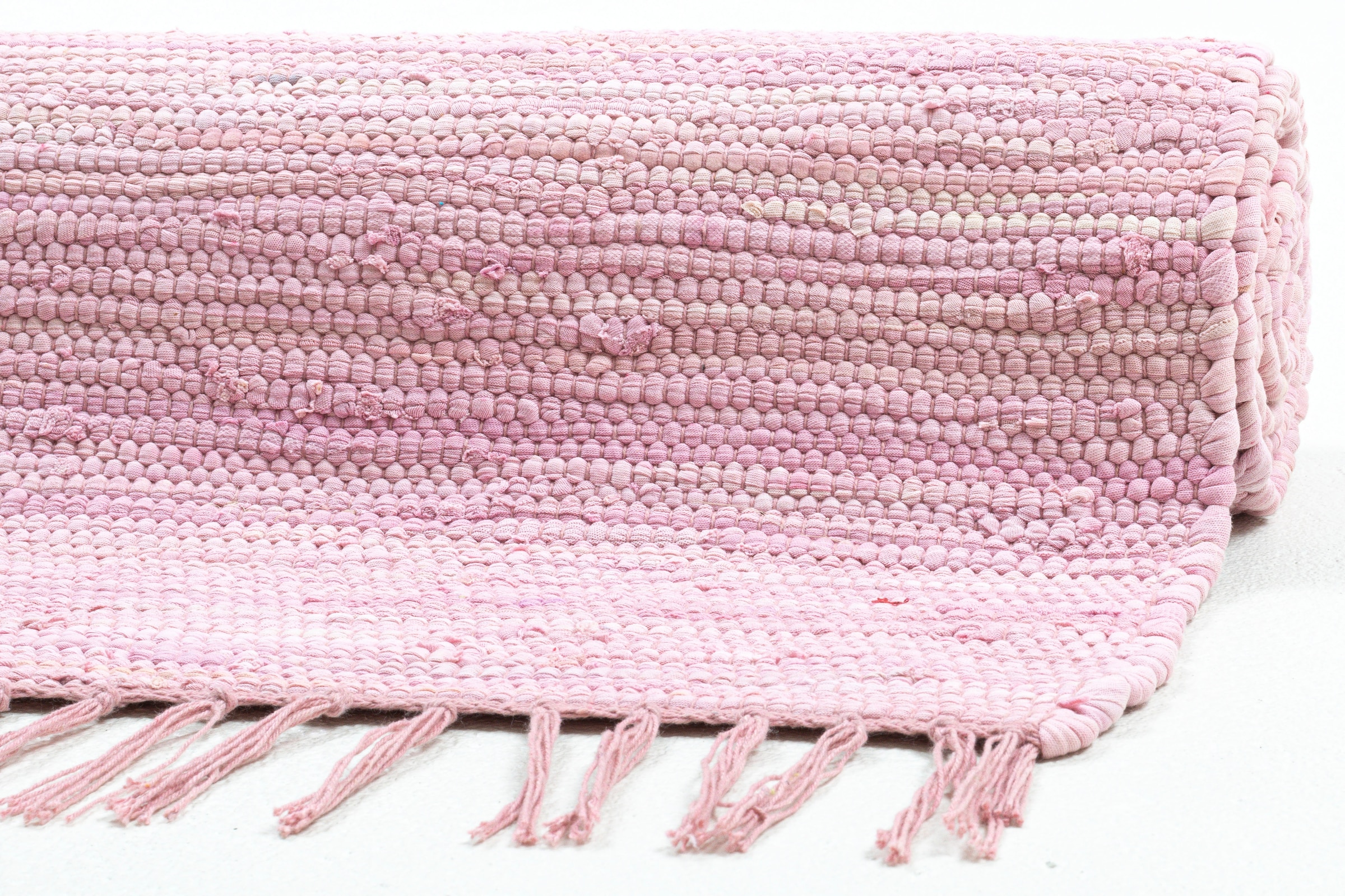 my home Kinderteppich »Insa Fleckerl« rechteckig 5 mm Höhe Uni Farben, pastell, handgewebt, pflegeleicht, waschbar, Kinderzimmer