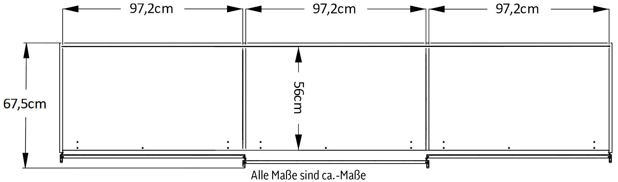 STAUD Schwebetürenschrank »Sinfonie Plus, edles Design in hochwertiger Qualität, Made in Germany« Mit vier verschiedenen Ausstattungsvarianten