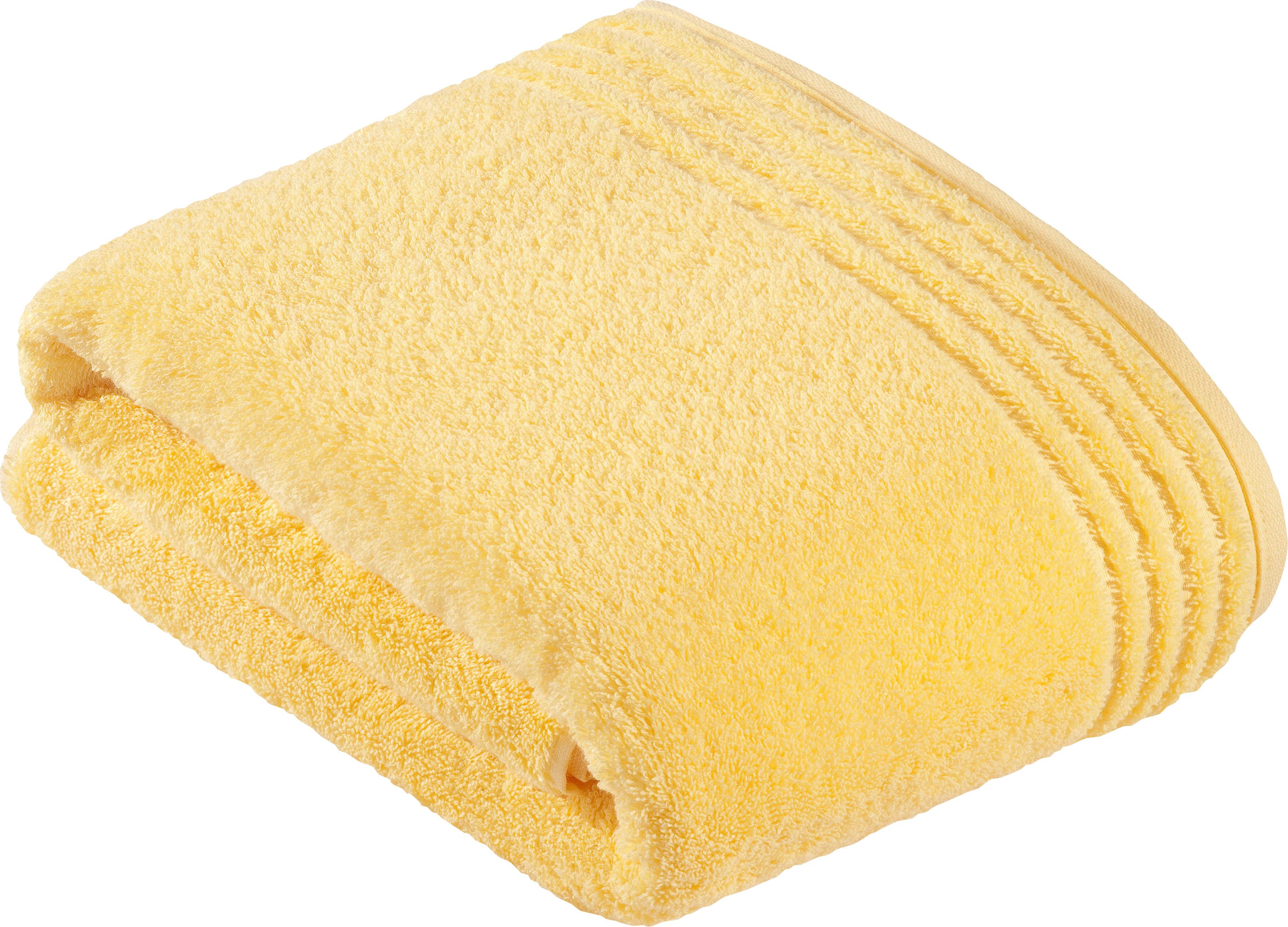 Baumwolle, mit Feeling«, Bordüre schmaler aus 100% einfarbig Vossen Handtuch (1 »Calypso Vegan, St.),