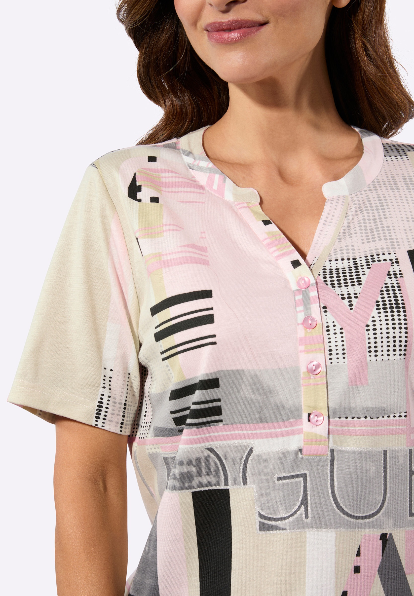Witt T-Shirt »Kurzarm-Shirt Kurzarmshirt im Baumwoll-Modal-Mix«