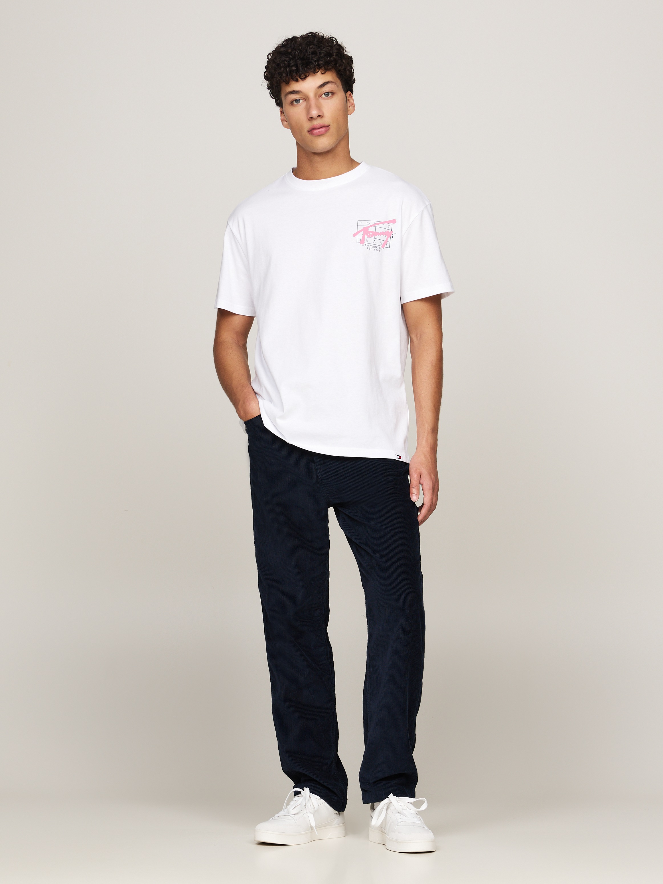 Tommy Jeans Plus T-Shirt »TJM REG SPRAY TEE SS EXT«, Große Größen, mit großem Rückenprint