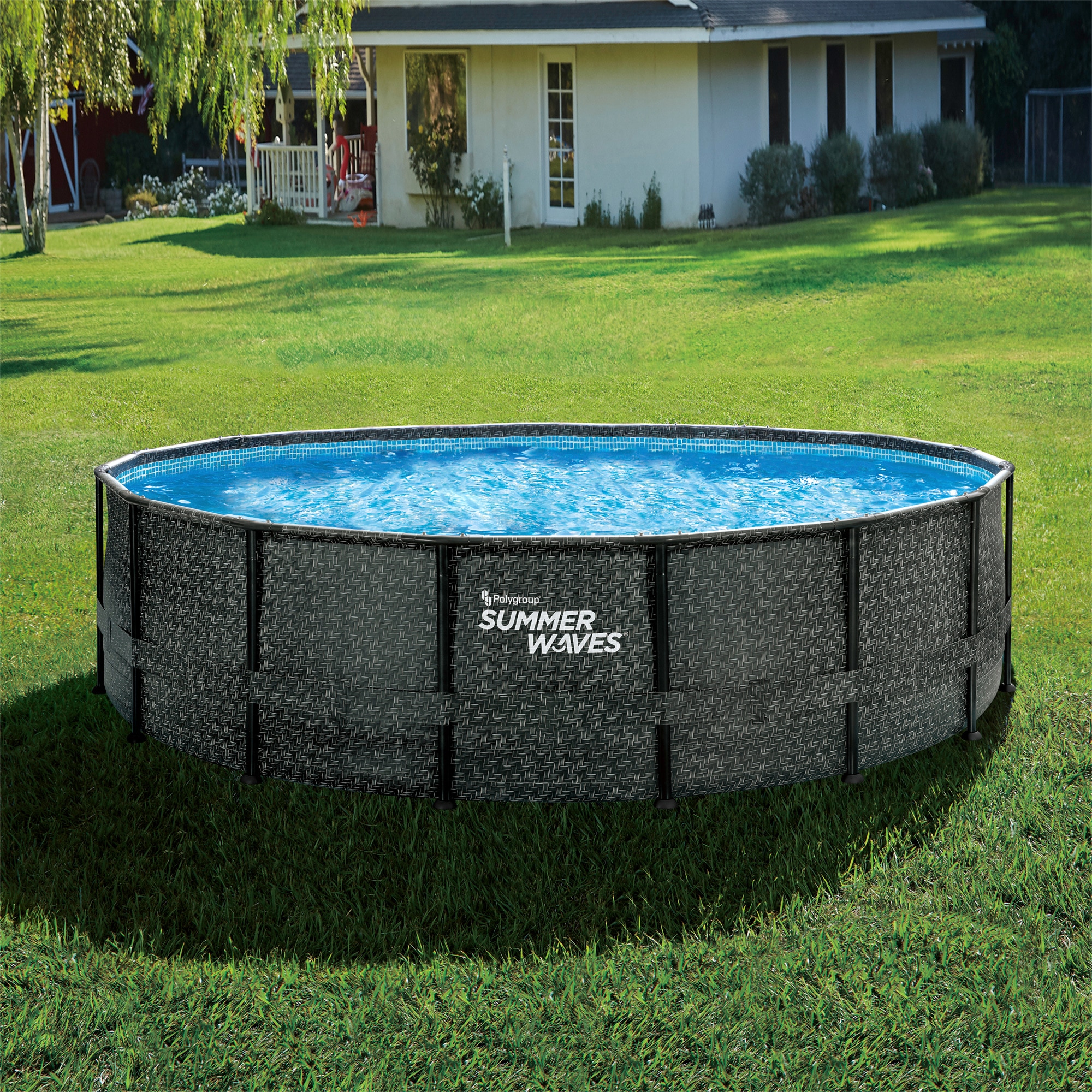 SummerWaves Framepool »Elite«, (Set, 8 tlg.), ØxH: 488x122 cm