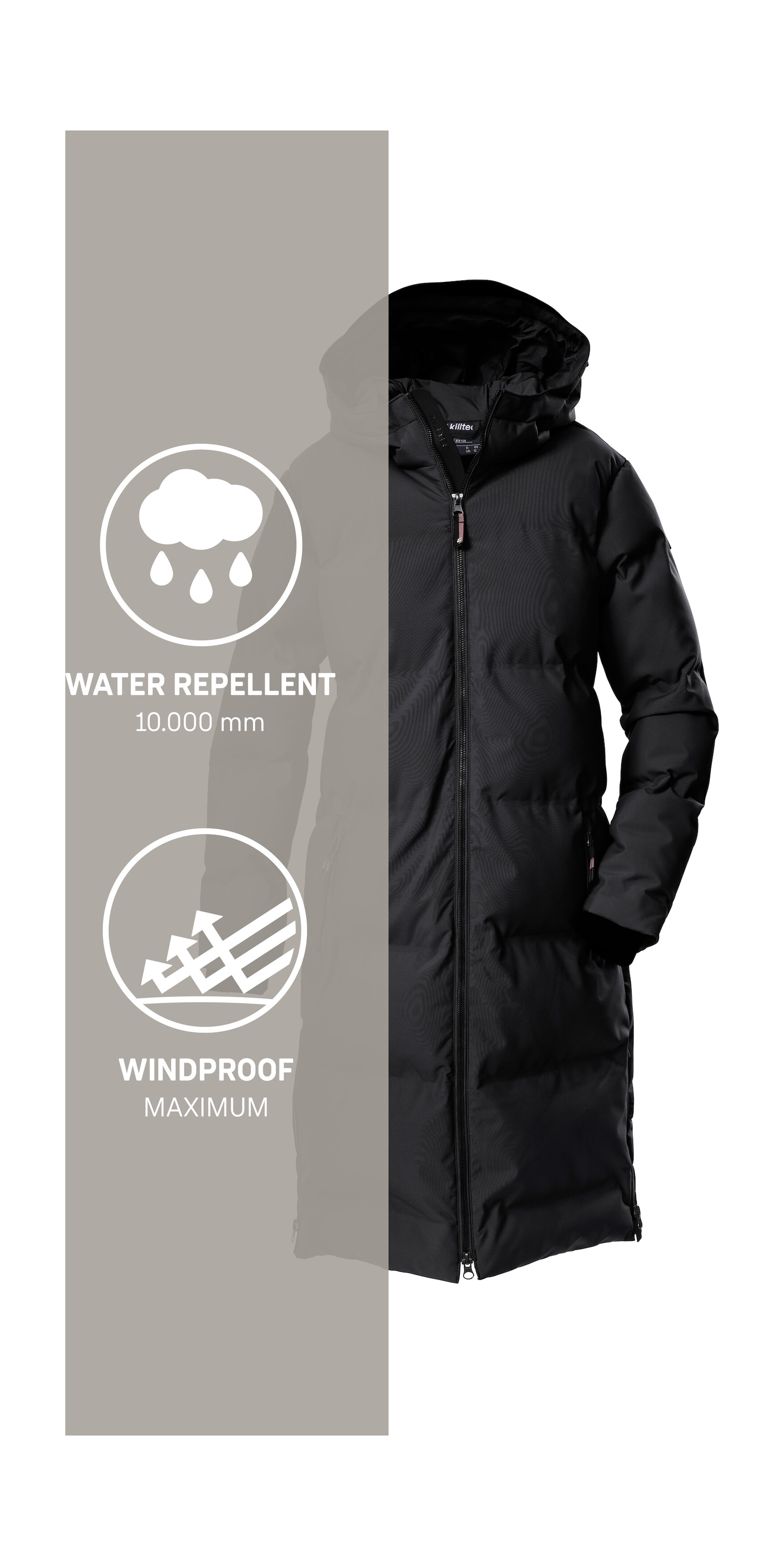 Killtec Steppmantel »KOW 237 GRLS QLTD CT« Winddichter, wasserabweisender Kindermantel, reflektierende Elemente