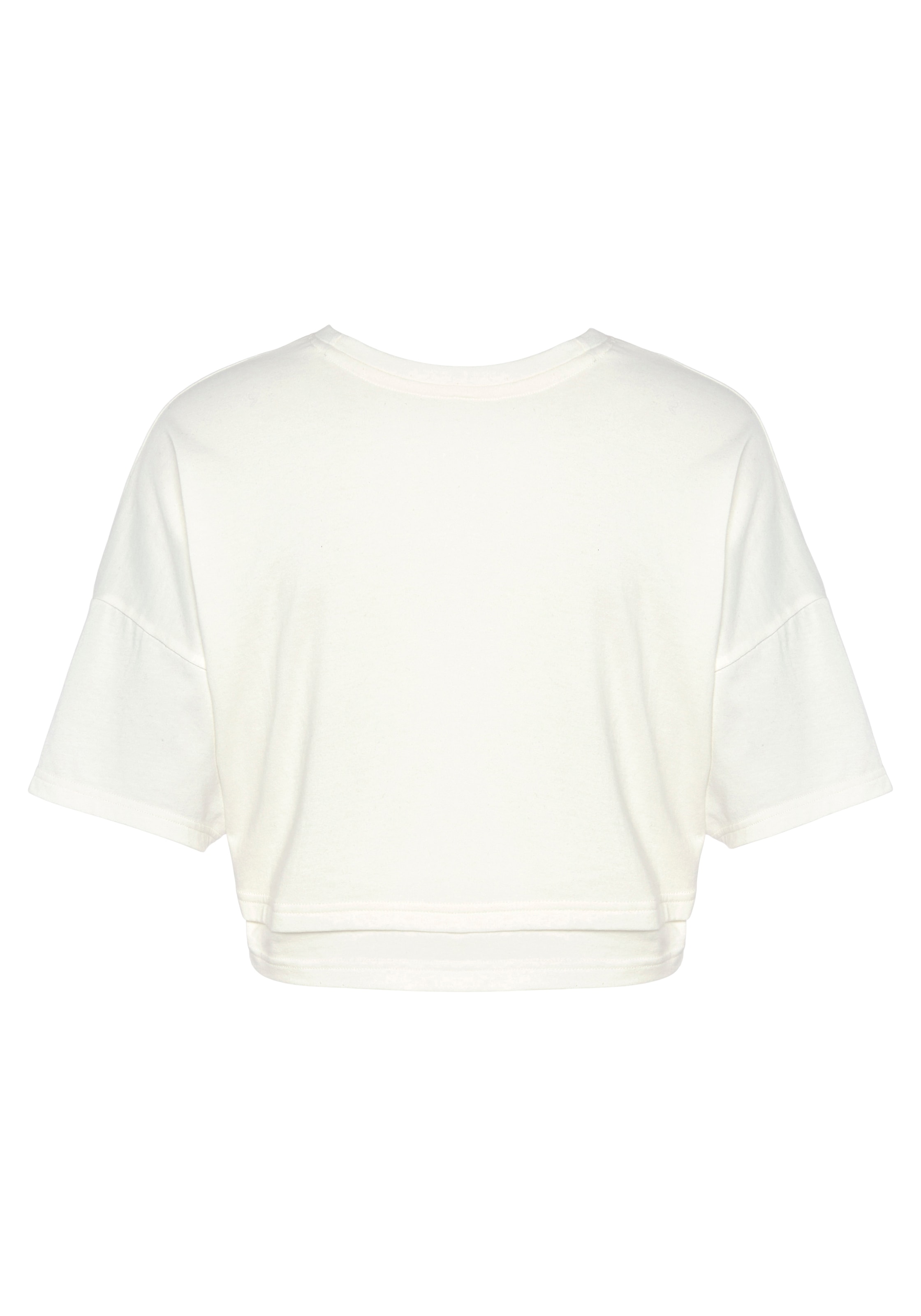 LASCANA Kurzarmshirt, mit kastigem Schnitt und Lagen-Look