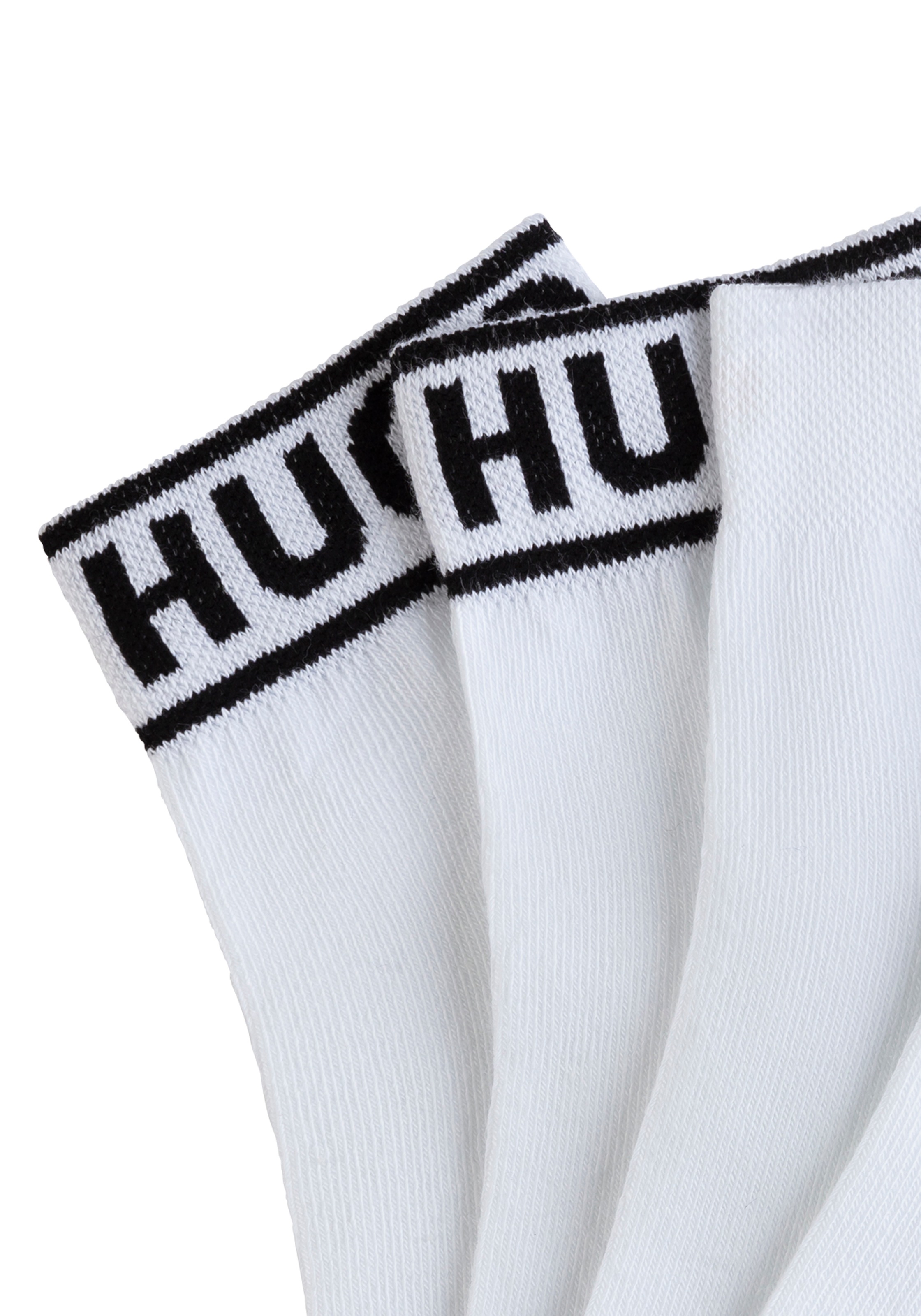 HUGO Underwear Freizeitsocken »2P SH LOGO CC W«, (Set, 2 Paar, 2er), mit Logobund