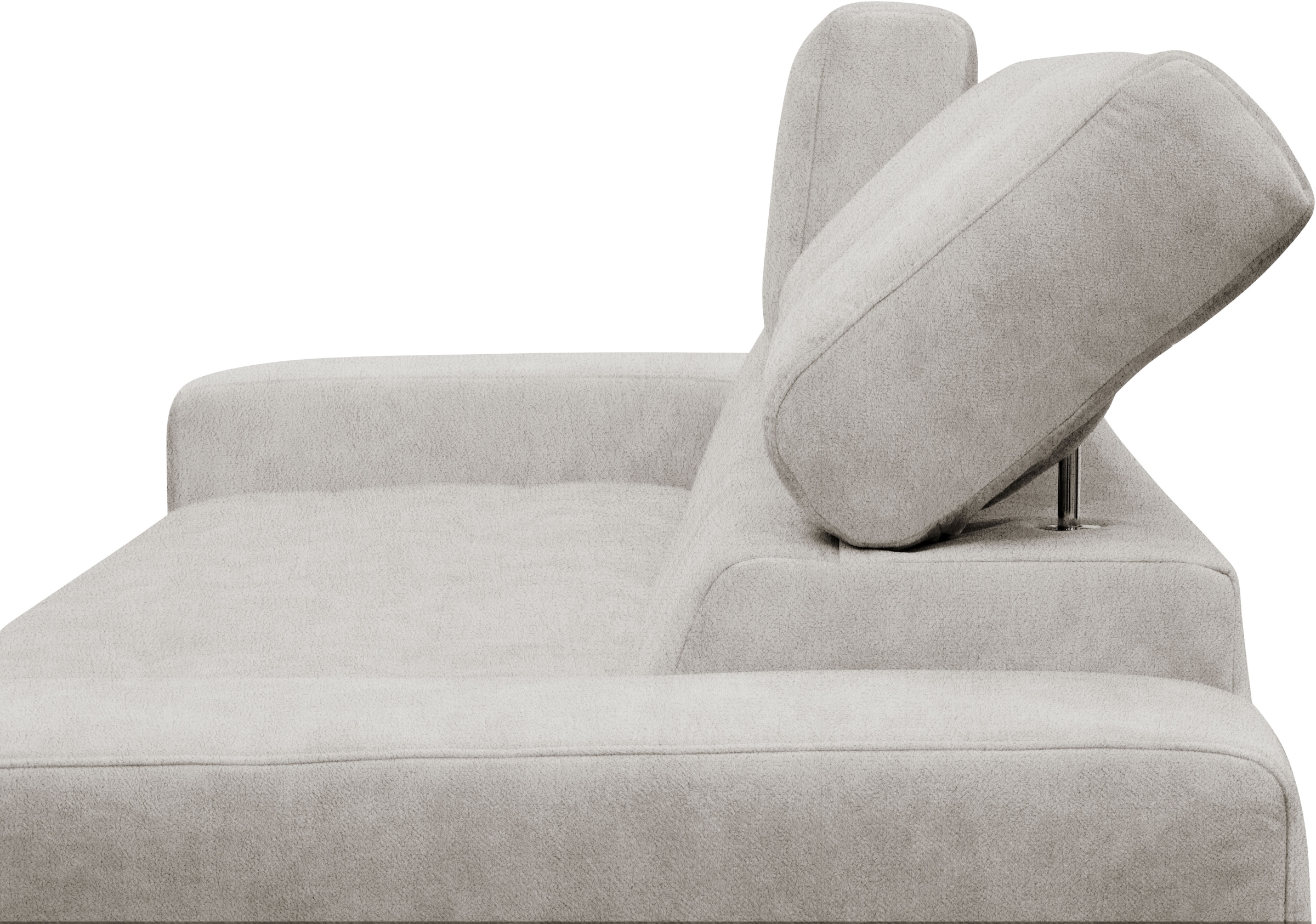 OTTO home Ecksofa »Greve 248 x 172 cm mit Steppungen, für gängige Saugroboter geeignet« Kopfteile verstellbar, aus pflegeleichtem, weichem Luxus-Microfaser
