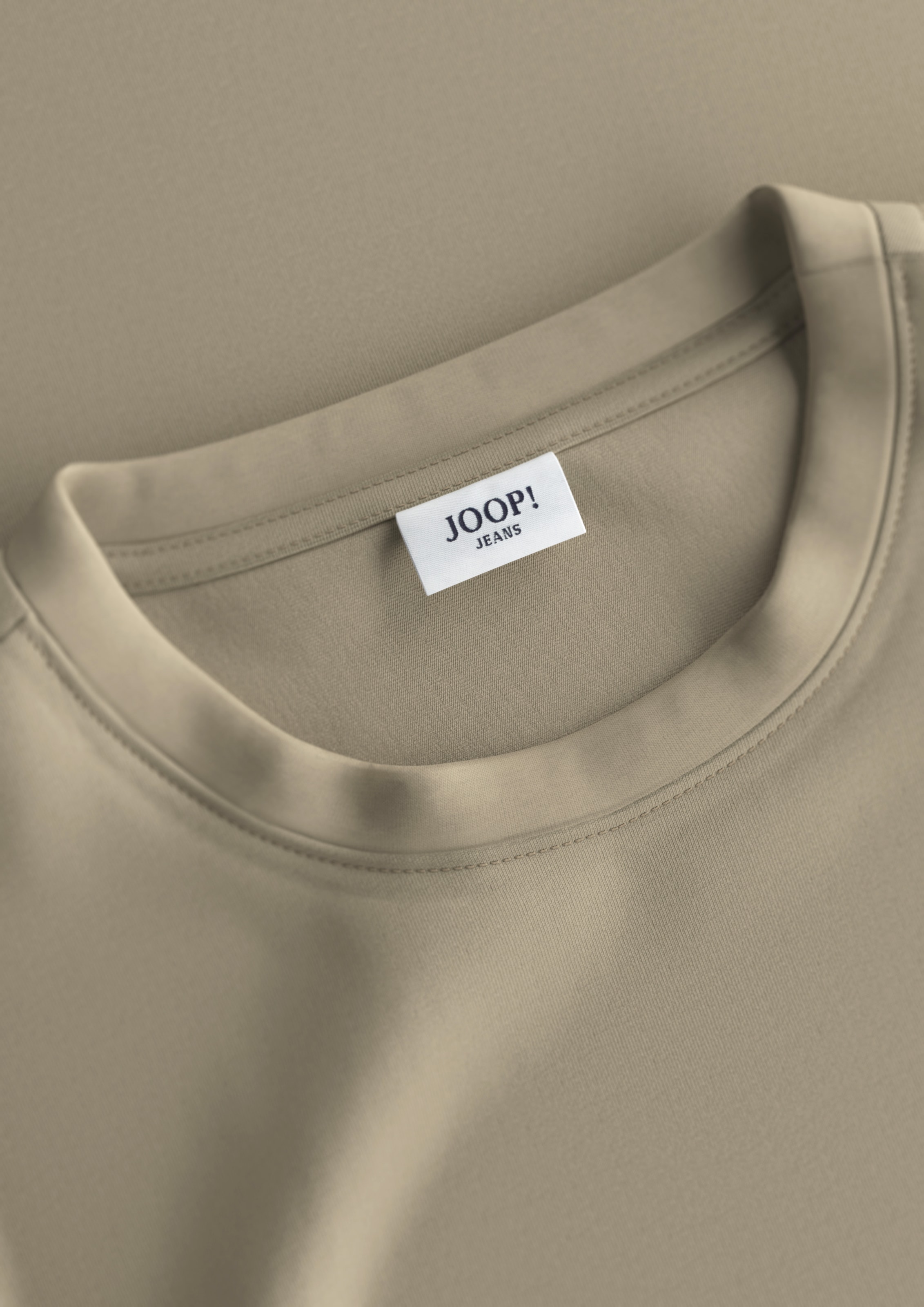Joop Jeans Kurzarmshirt »Alphis«, Mit Ton-in Ton Logoprint