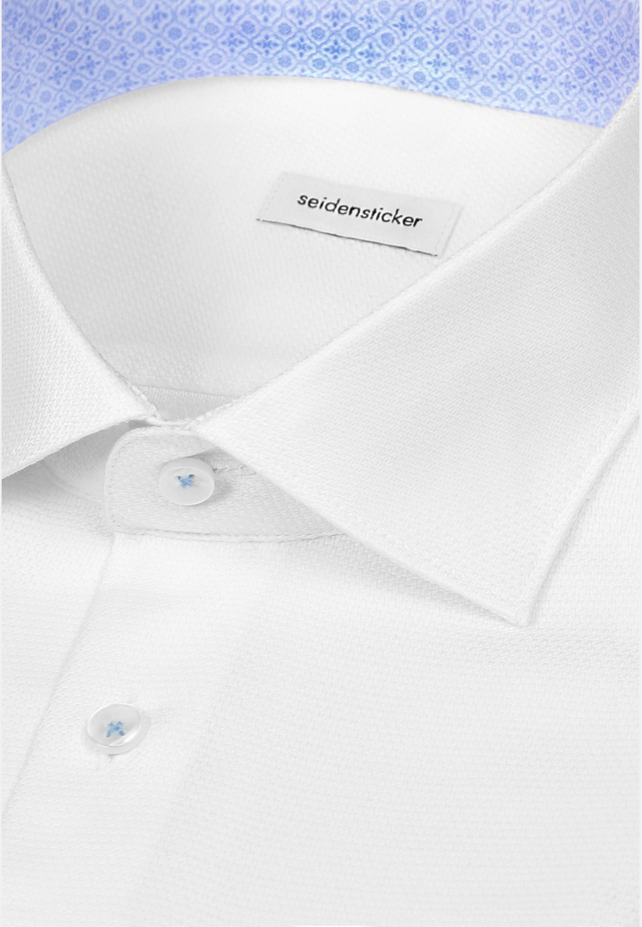 seidensticker Businesshemd »Schwarze Rose« Regular 1/1 Extra lang Kentkragen Struktur