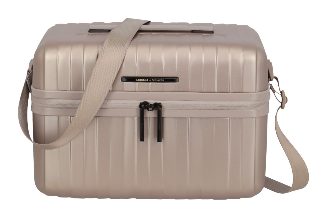 travelite Beautycase »BARBARA NOVELTY Kosmetikkoffer« mit Trolley-Sleeve und flexiblem Ordnungssystem
