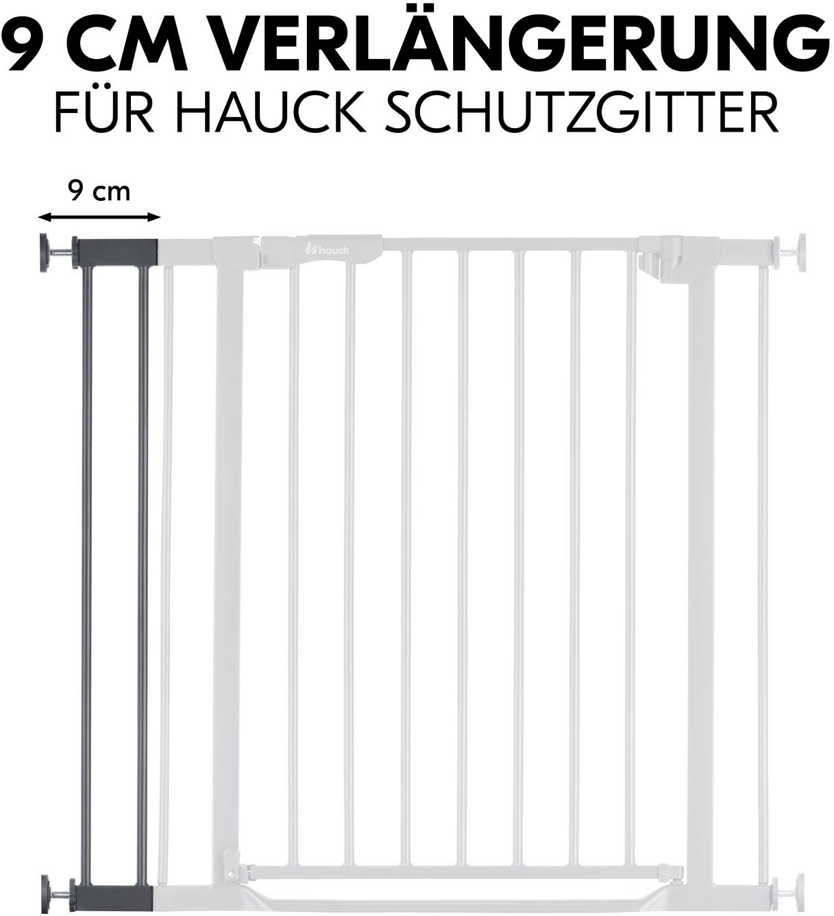 Hauck Verlängerung für Türschutzgitter »Extension, 9 cm, Dark Grey«