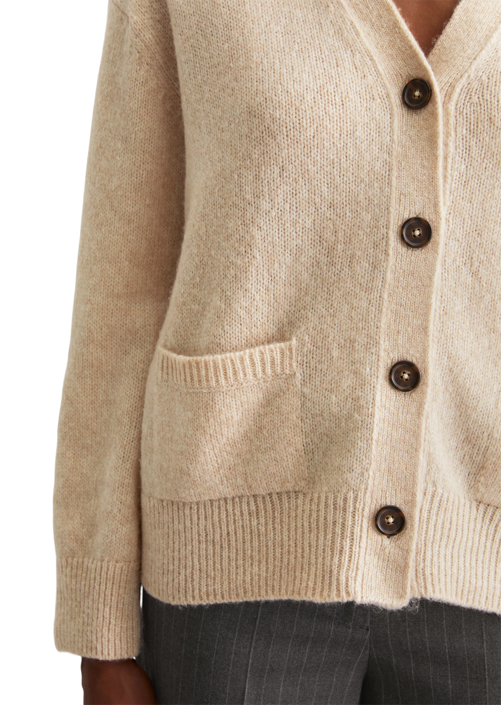 Marc O'Polo Strickjacke, V-Neck-Cardigan relaxed