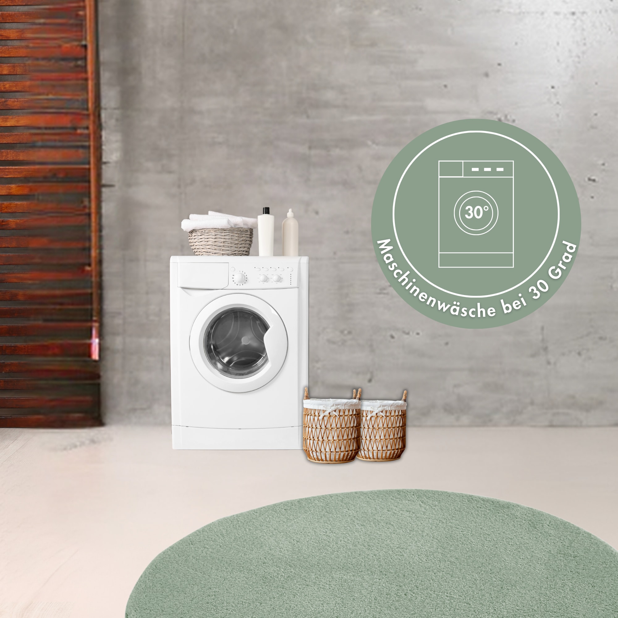 Andiamo Badematte »Arezzo« Höhe 16 mm rutschhemmend beschichtet fußbodenheizungsgeeignet | schnell trocknend Uni Farben, weich & kuschelig, auch in rund und als 2er Set erhältlich