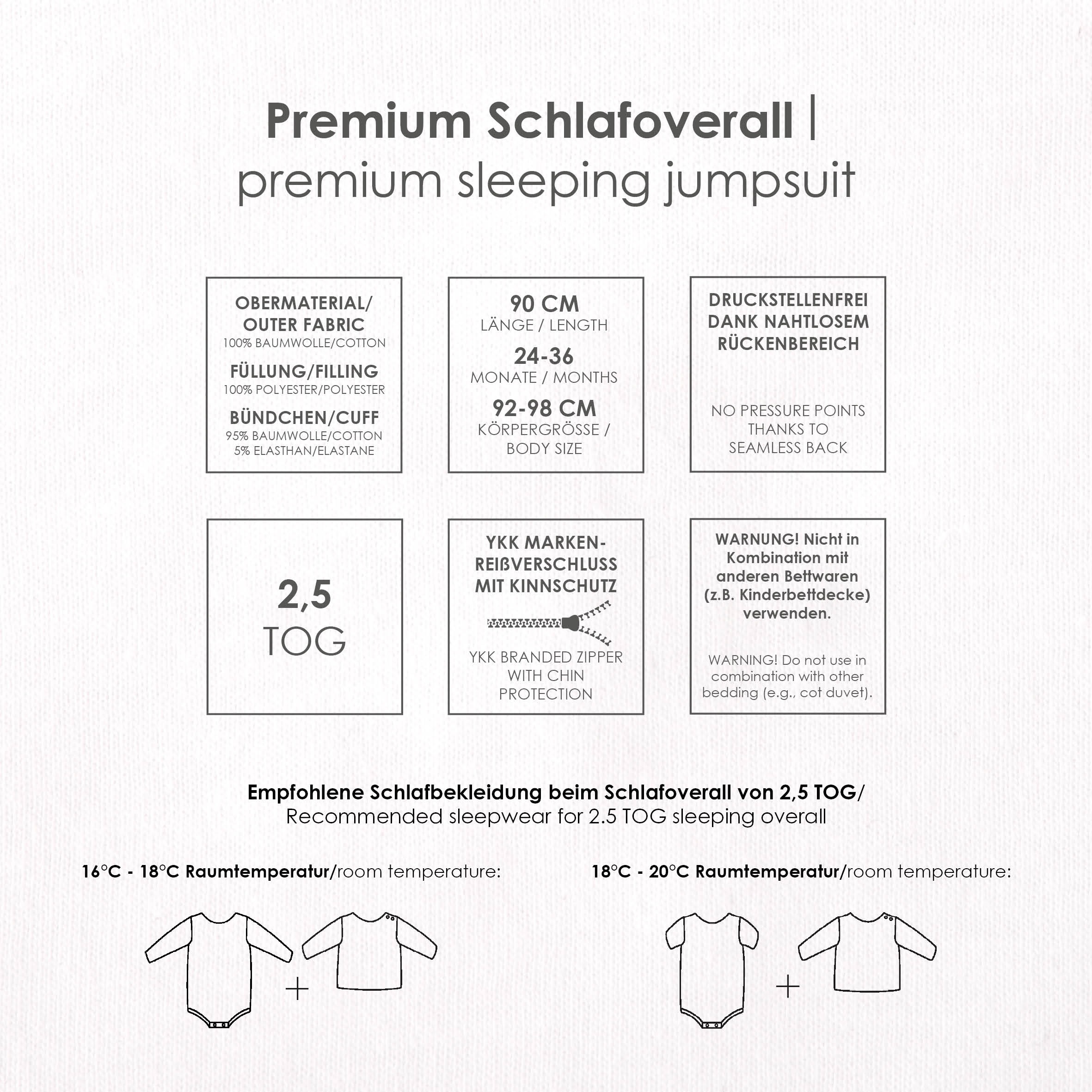 Baby Best Babyschlafsack »Nordic Forest Schlafoverall 90cm«