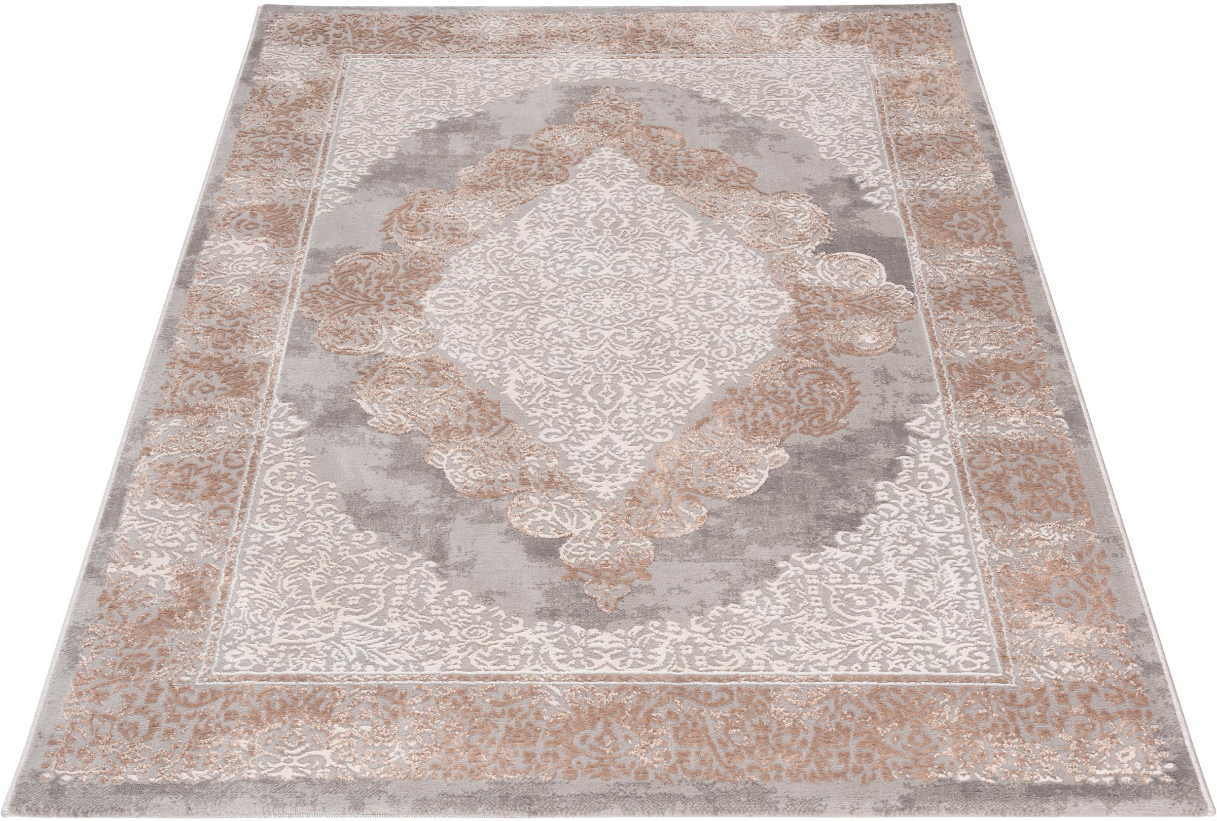 Sehrazat Teppich »Lexa 4000«, rechteckig, 9 mm Höhe, elegantes Vintage Design, prachtvoller 3D-Effekt