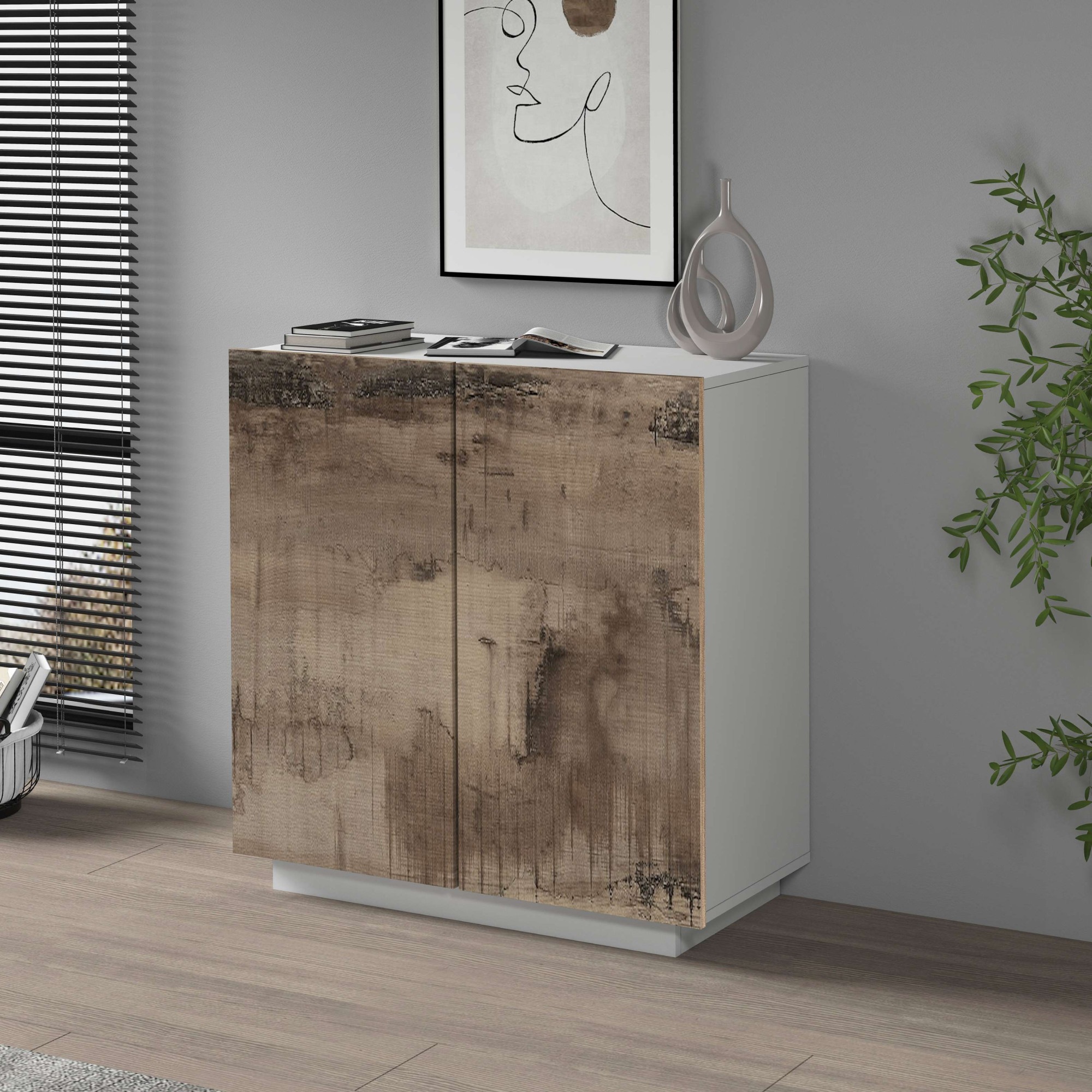 INOSIGN Aktenschrank »Coro, Mehrzweckschrank, Büroschrank mit 2 Türen«, & verstellbare Einlegeböden, Höhe 86 oder 166 cm, Made in Italy