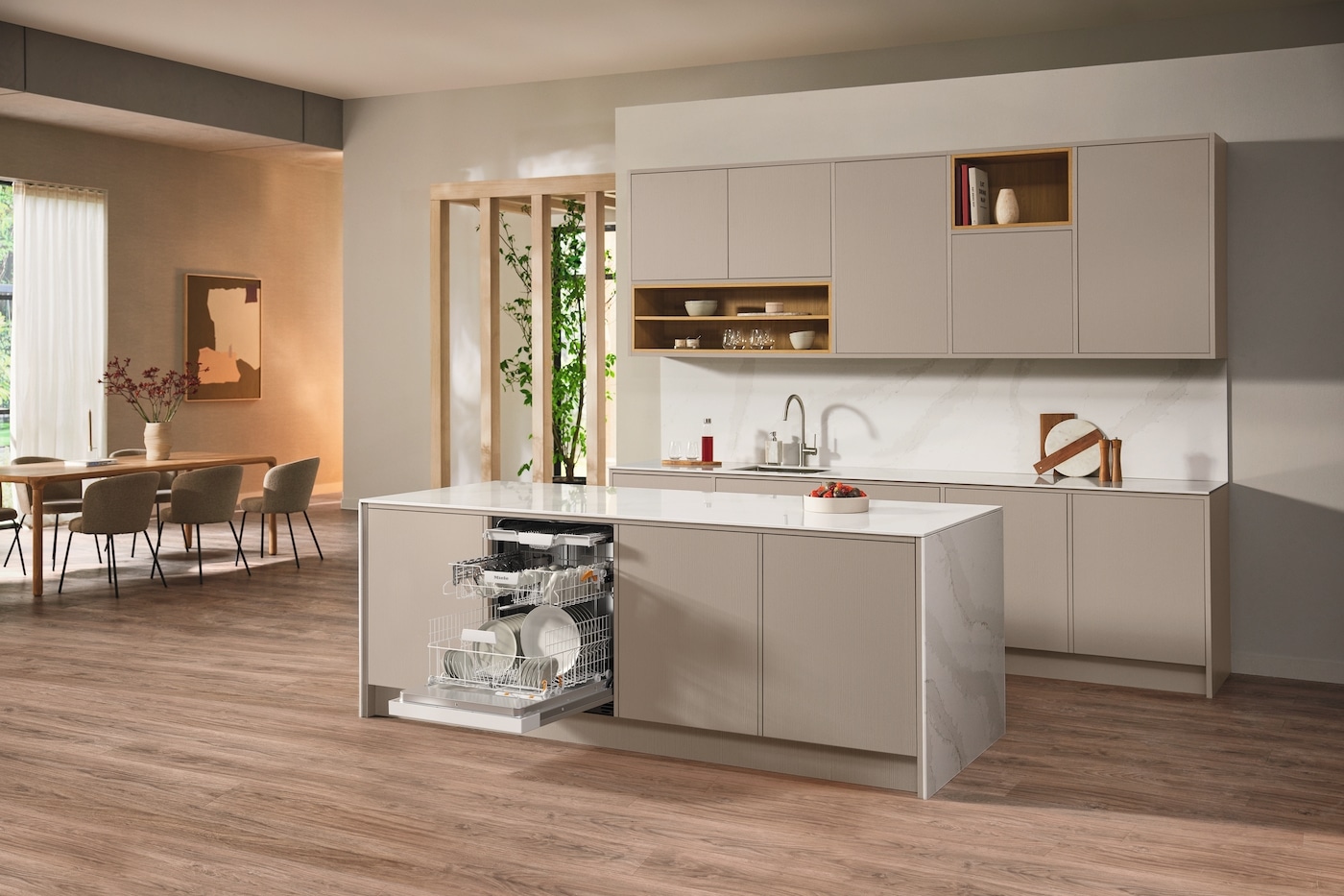 Miele teilintegrierbarer Geschirrspüler »G 5611 SCi Active Brillantweiß«, 14 Maßgedecke