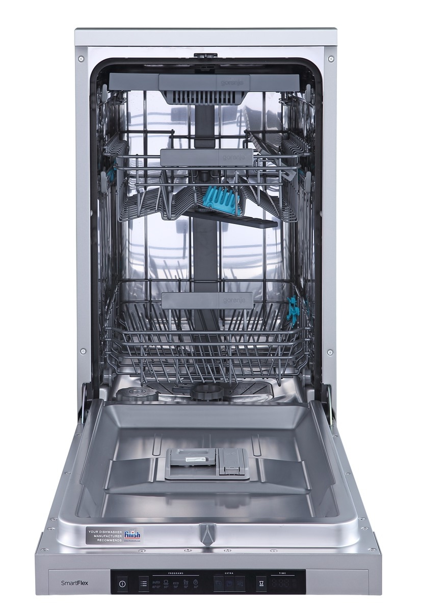 GORENJE Standgeschirrspüler »GS541C10X« 8,5 l 10 tlg. Maßgedecke 10 Maßgedecke, auto. Türöffnung, Besteckschublade