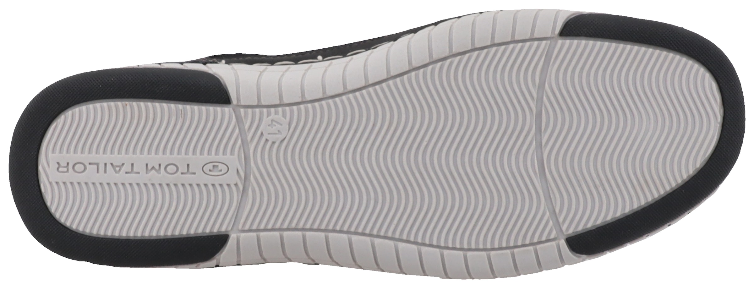 TOM TAILOR Sneaker, Freizeitschuh, Halbschuh, Schnürschuh mit Kontrast-Rahmennaht