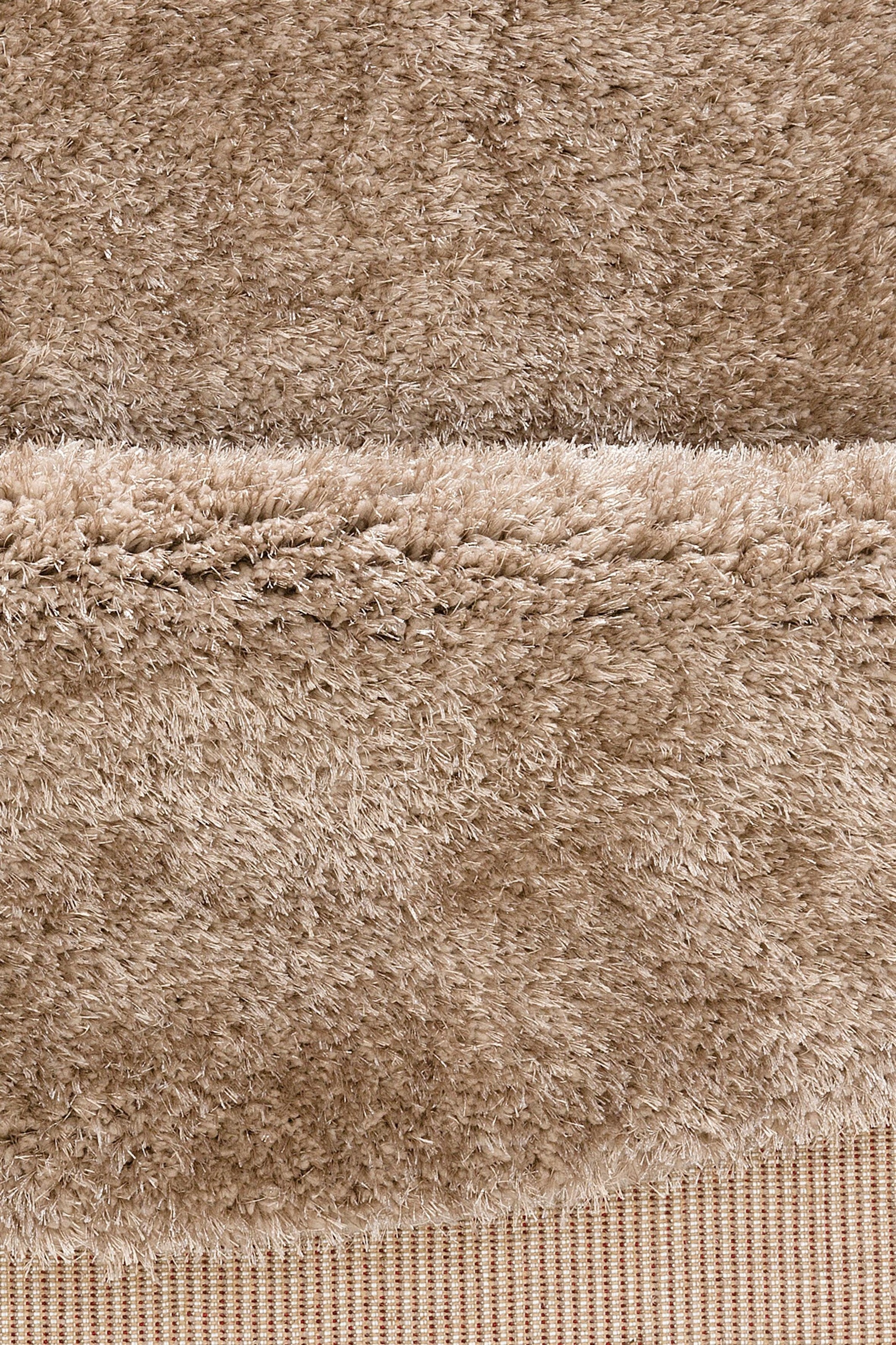 my home Hochflor-Teppich »Malin«, rund, 43 mm Höhe, Uni-Farben, leicht glänzend, besonders flauschig durch Mikrofaser