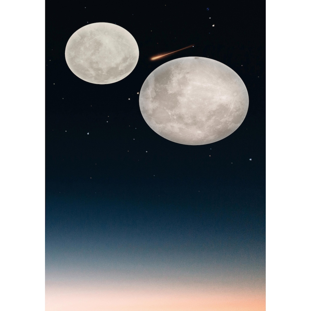 TRIO Leuchten LED Deckenleuchte »Lunar«, mit Fernbedienung, integrierter Dimmer, Nachtlicht