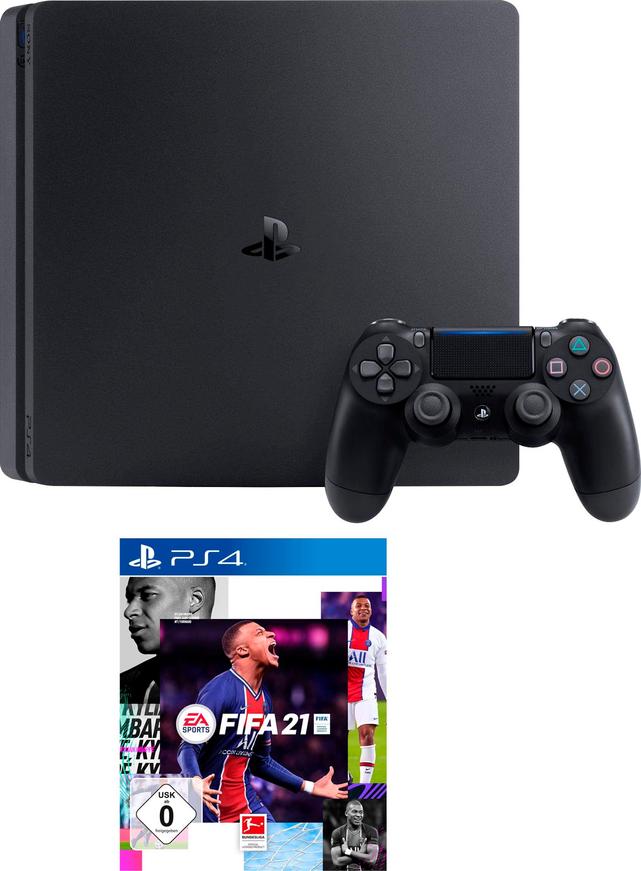 PlayStation 4 Spielekonsole »Slim«, inkl. FIFA 21 bei