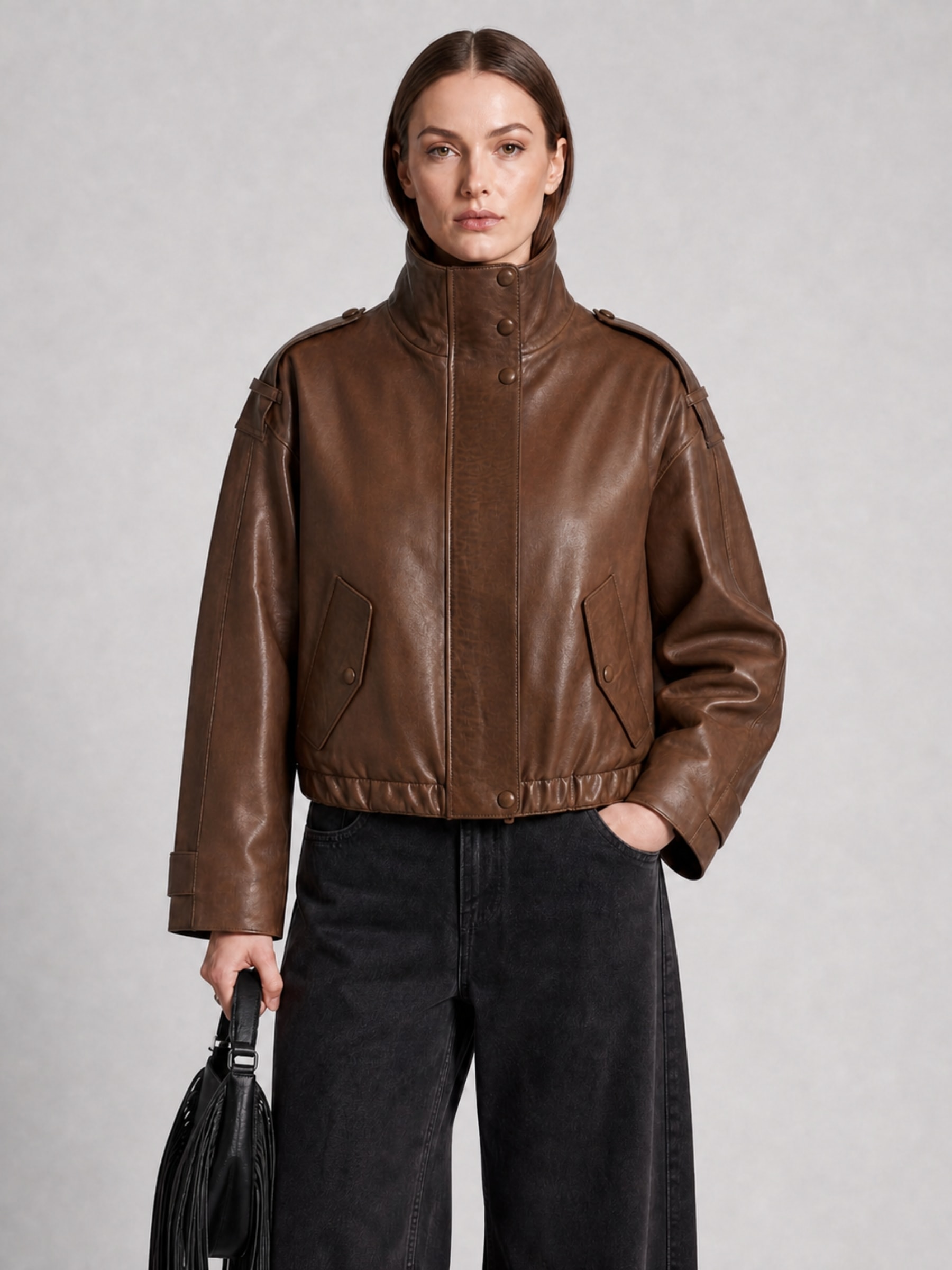 RICANO Lederjacke »Lederjacke Debora« Handgefertigt aus echtem Leder