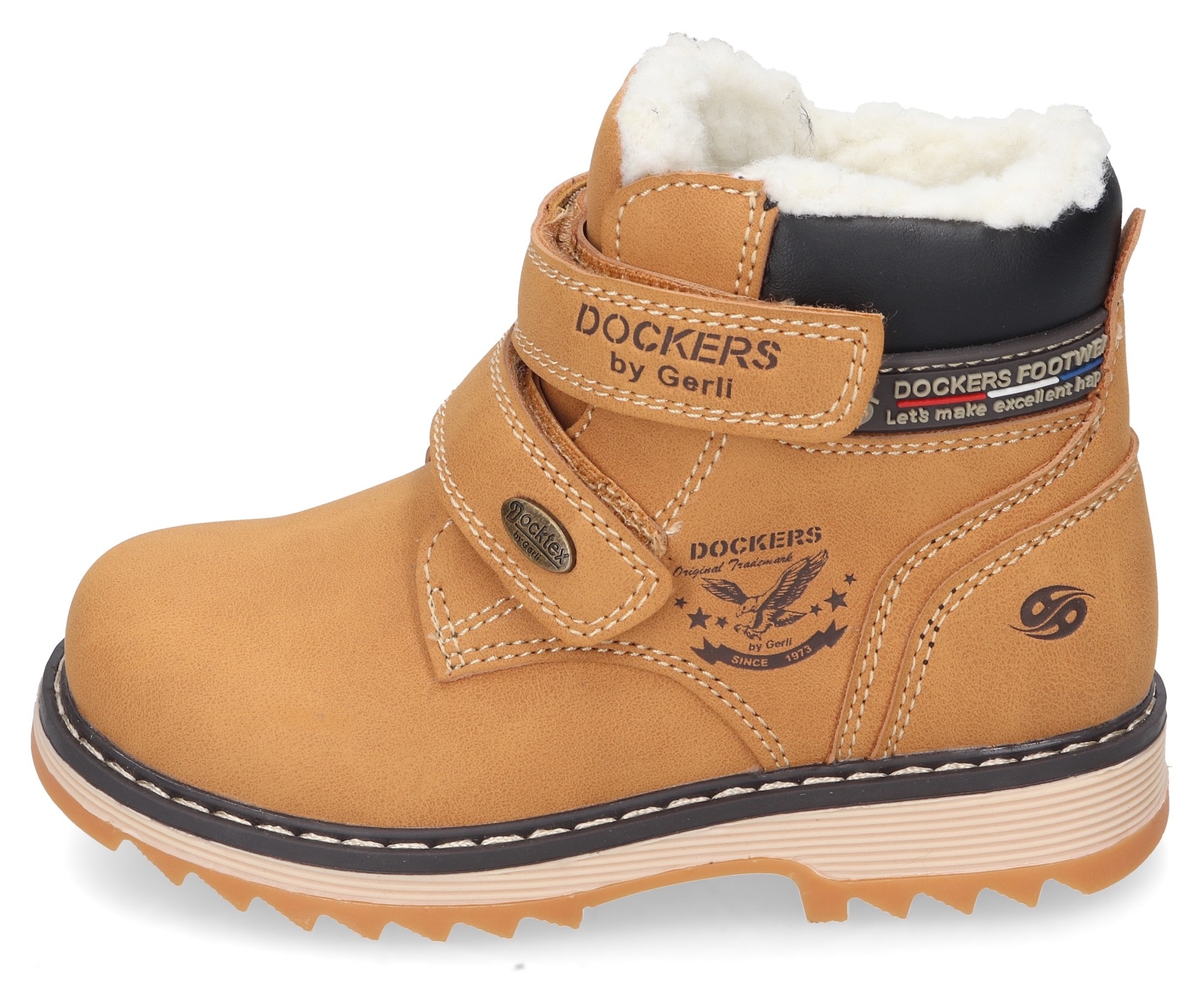 Dockers by Gerli Winterstiefel, Winterstiefel, Klettstiefel, Kinderschuh mit Warmfutter und TEX