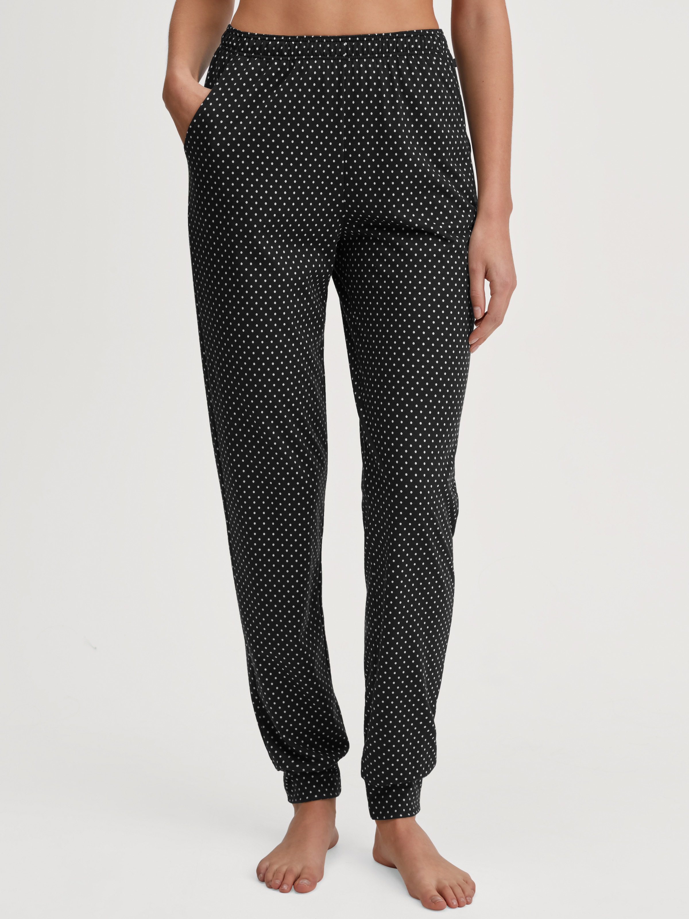 CALIDA Pyjamahose »Favourites Journey«, gepunktet, seitliche Taschen
