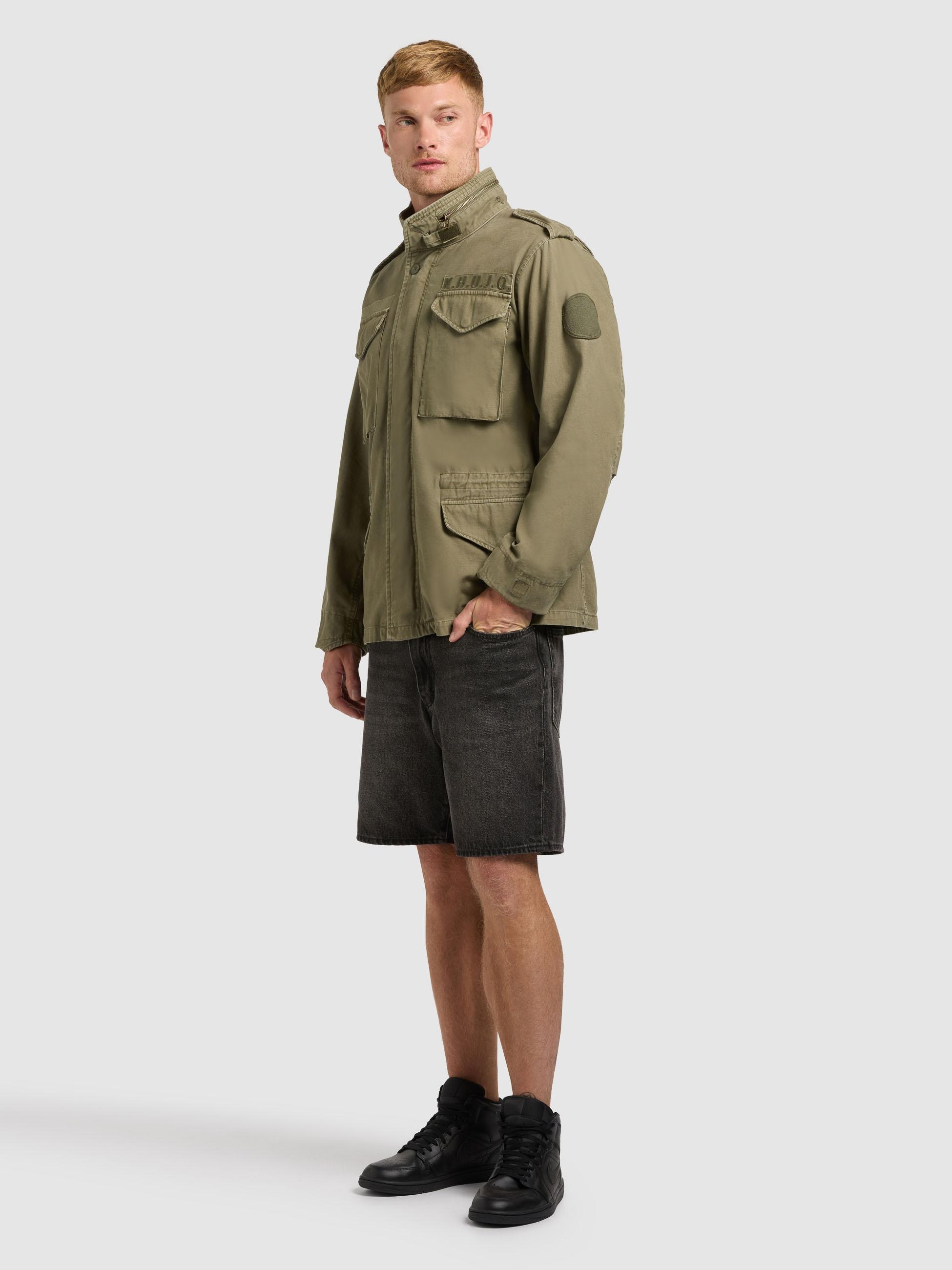 khujo Funktionsjacke »Funktionsjacke Gene« mit Kapuze Übergangsparka mit Stehkragen