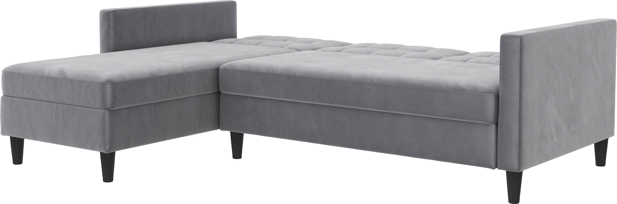 Dorel Home Ecksofa »Hartford II«, mit Bettfunktion und Stauraum, Recamiere beidseitig montierbar