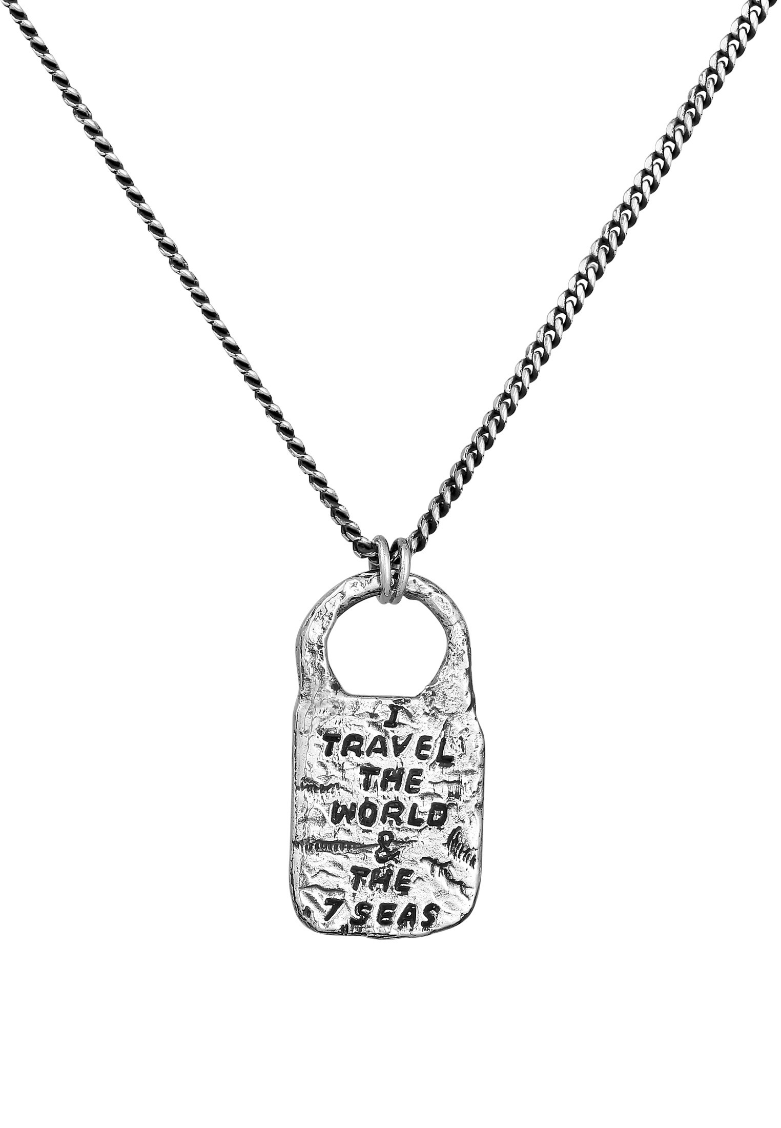 HAZE & GLORY Kette mit Anhänger »Halskette Vintage Anhänger - Seven Seas 925 Silber«