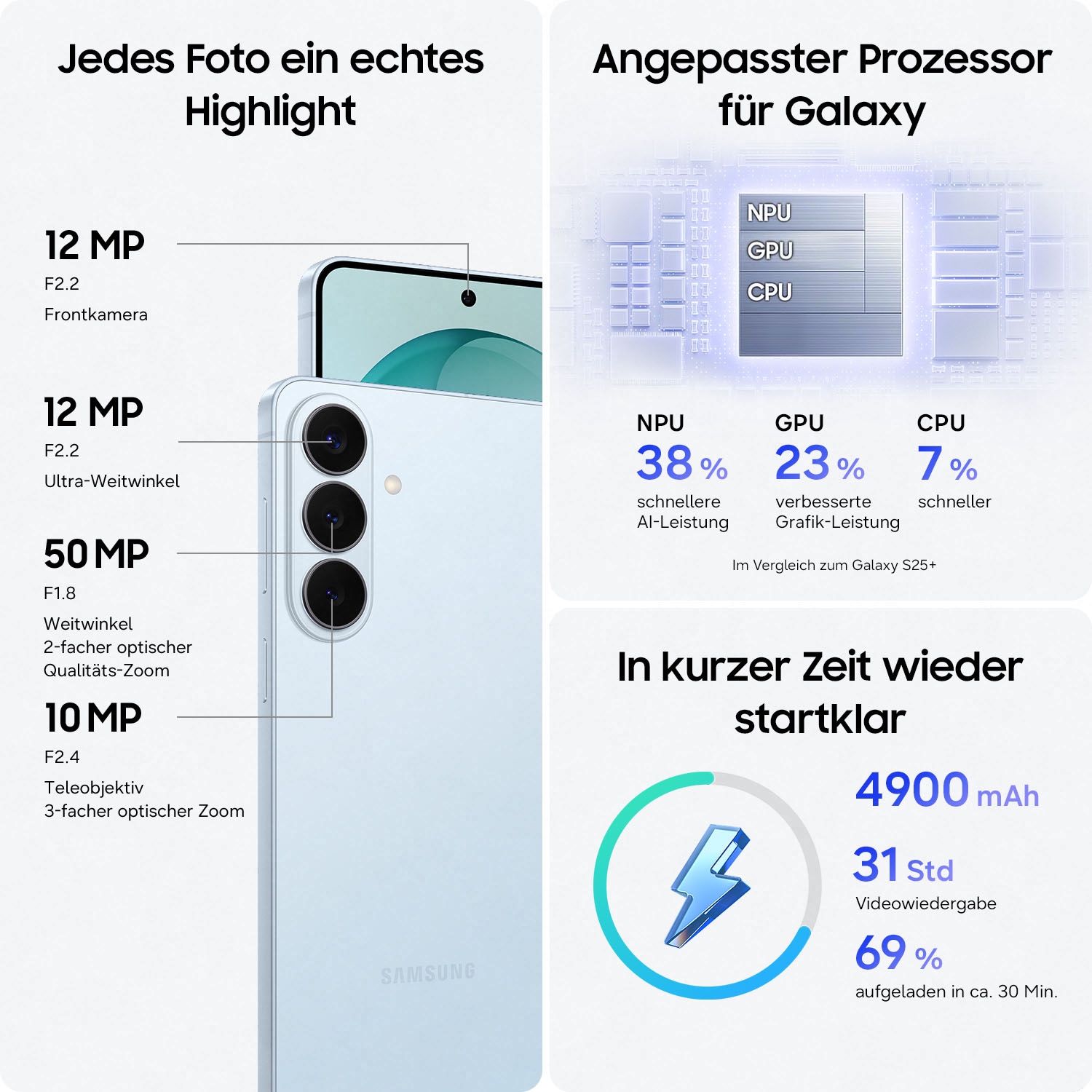 Samsung Smartphone »Galaxy S26+« Weiß
