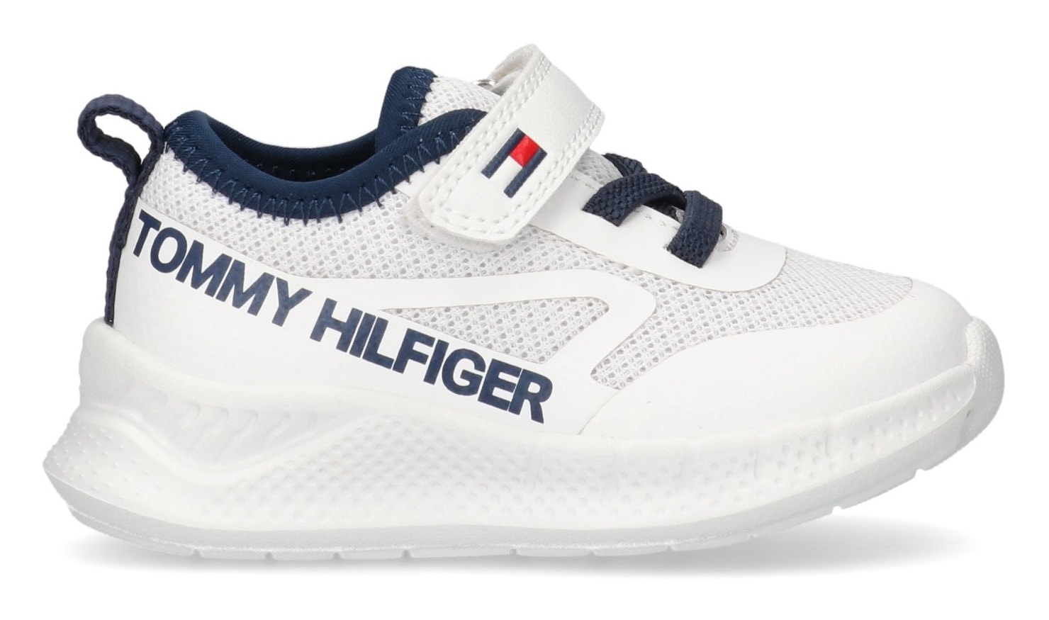 Tommy Hilfiger Sneaker, Slip-On Sneaker, Klettschuh mit großem Logoschriftzug