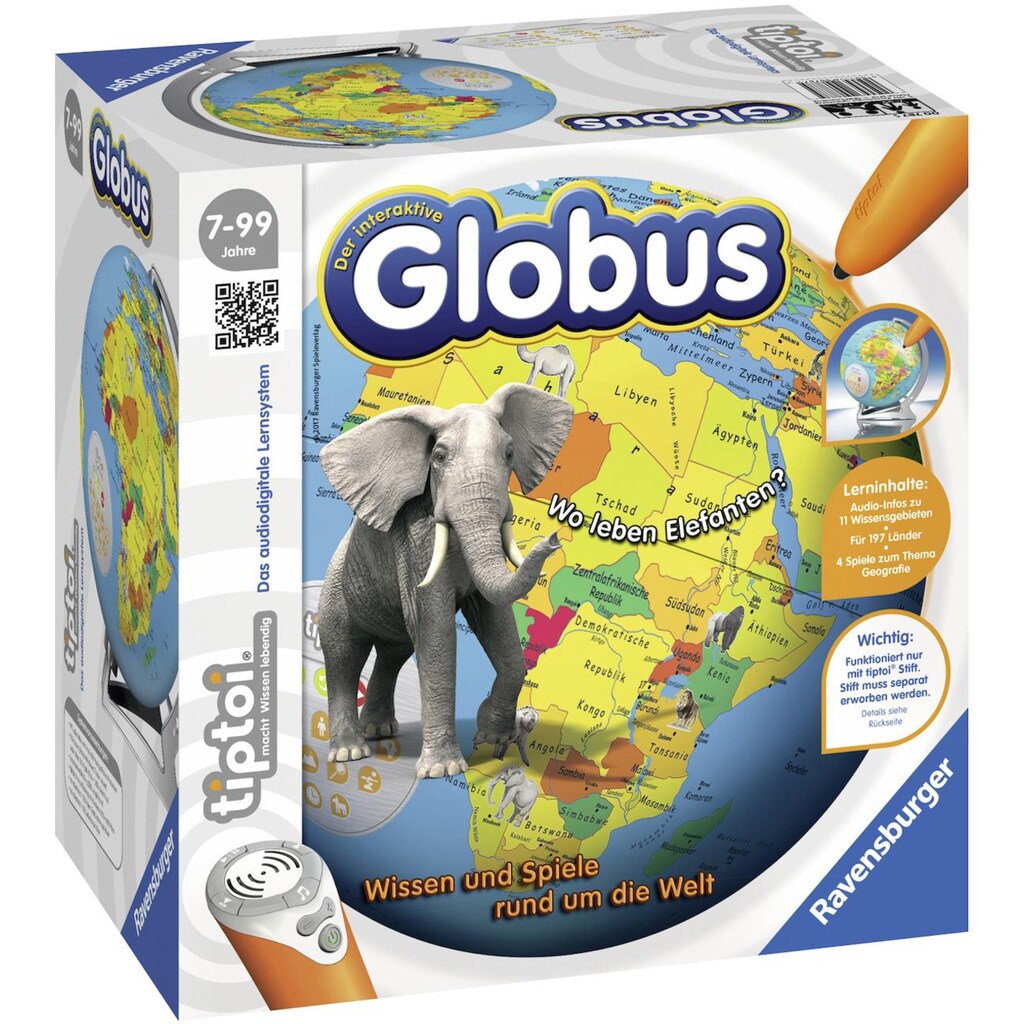 Ravensburger Globus »tiptoi® Der interaktive Globus«, Made in Europe; FSC® - schützt Wald - weltweit