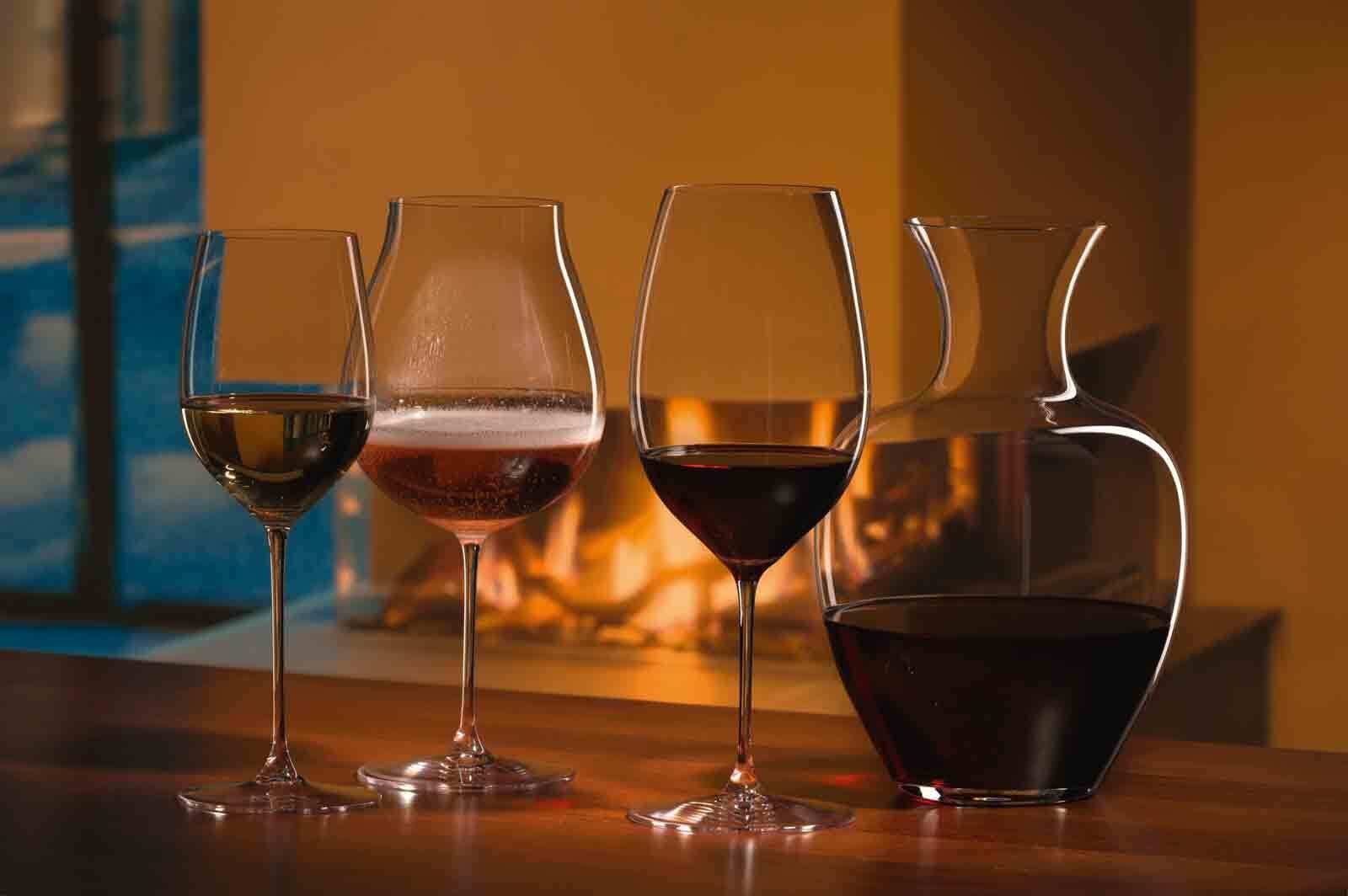 RIEDEL THE WINE GLASS COMPANY Rotweinglas »Cabernet Gläserset mit Dekanter Veritas 5er Set transparent«