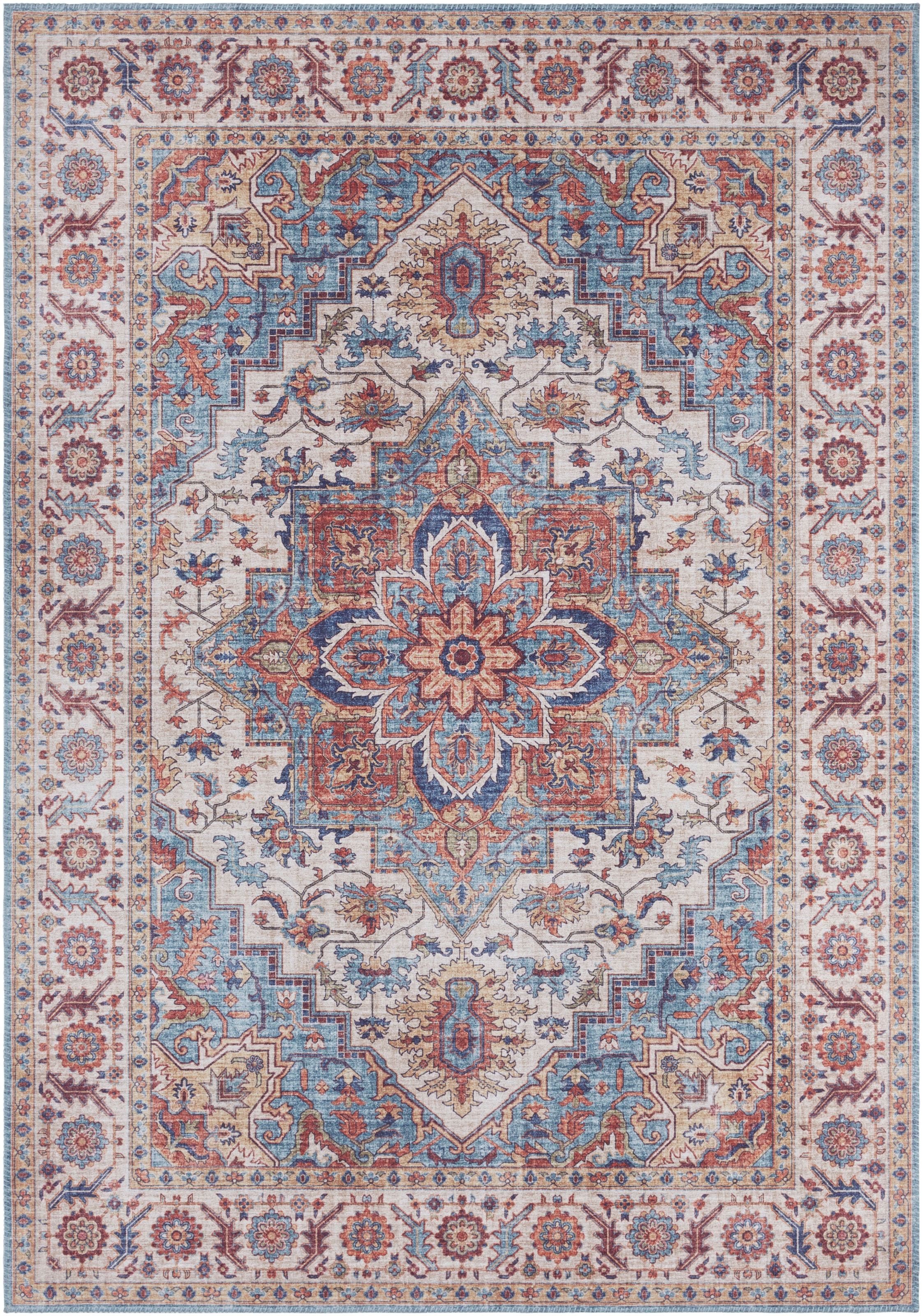 NOURISTAN Teppich »Anthea«, rechteckig, 5 mm Höhe, Orientalisch, Läufer, Vintage, Wohnzimmer, Schlafzimmer, Esszimmer
