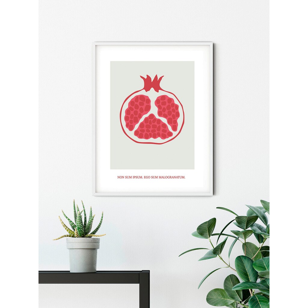 Komar Wandbild »Cultivated Pomegranate«, (1 St.), Deutsches Premium-Poster Fotopapier mit seidenmatter Oberfläche und hoher Lichtbeständigkeit. Für fotorealistische Drucke mit gestochen scharfen Details und hervorragender Farbbrillanz.