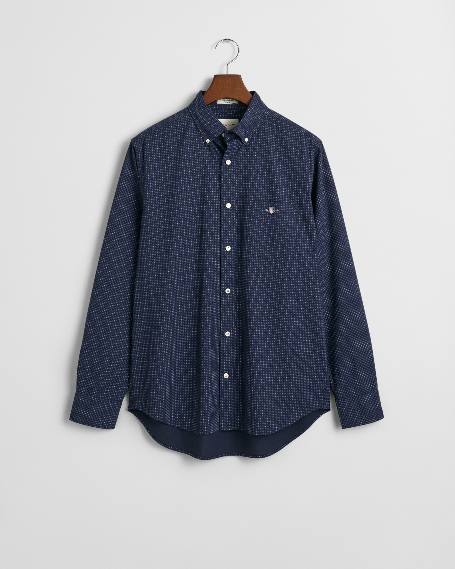 Gant Langarmhemd »REG MICRO PRINT SHIRT«, mit einem dezenten, durchgehenden Mikro-Print