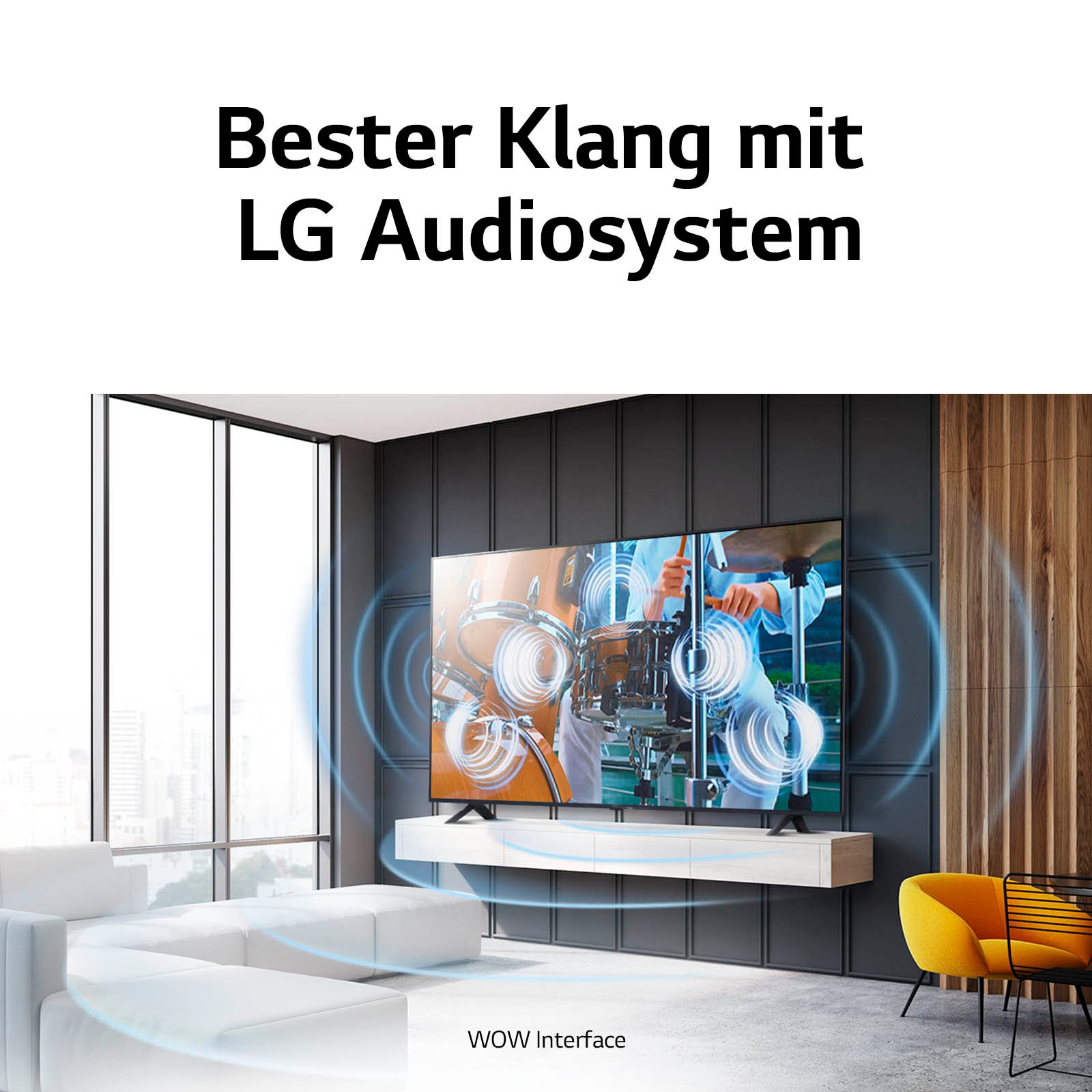 LG LED-Fernseher »65UR75006LK«, 4K Ultra HD, Smart-TV, α5 Gen6 4K AI-Prozessor, 2.0 -Soundsystem mit 20W