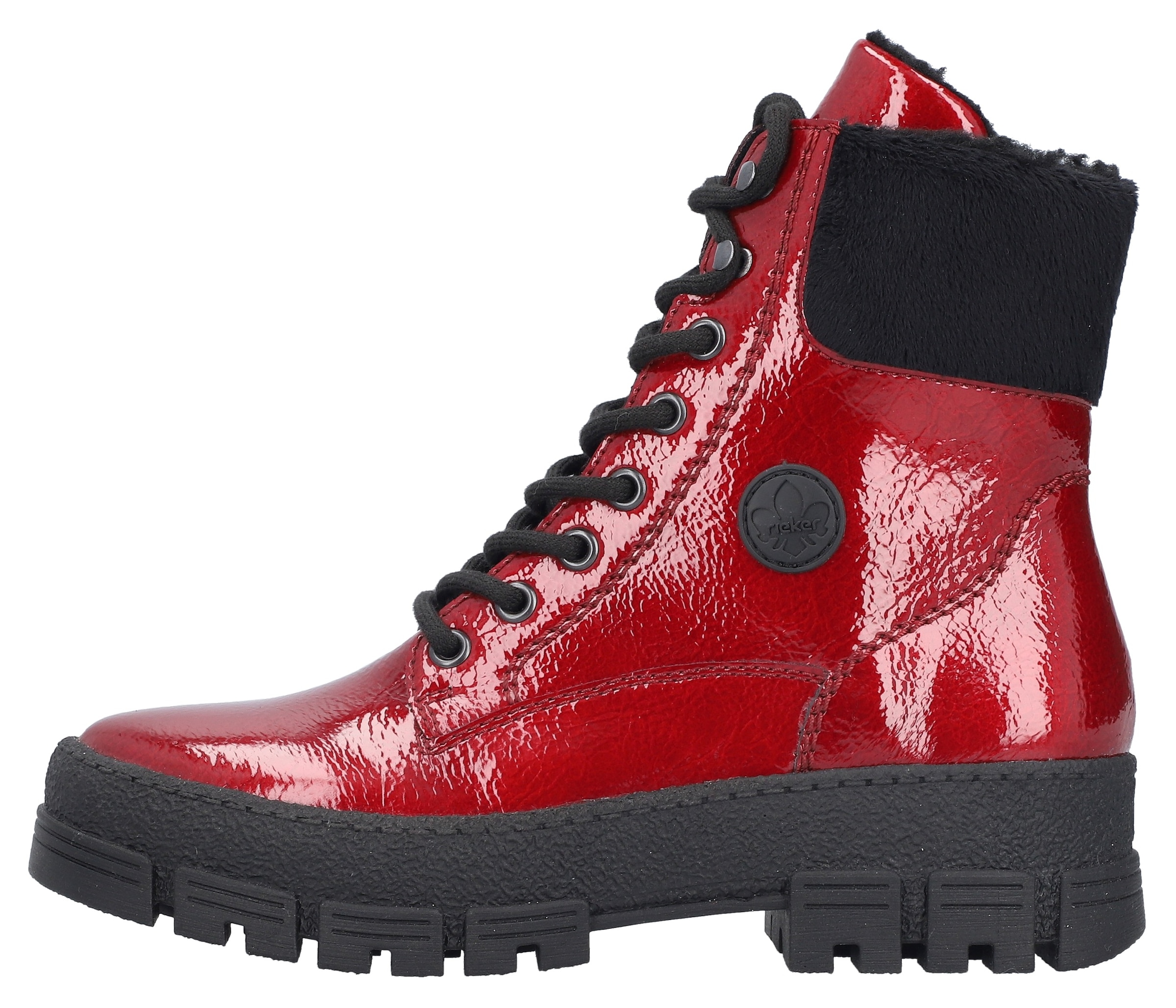 Rieker Winterstiefelette  Plateauboots, Winterboots mit Innenreißverschluss, bequeme Form