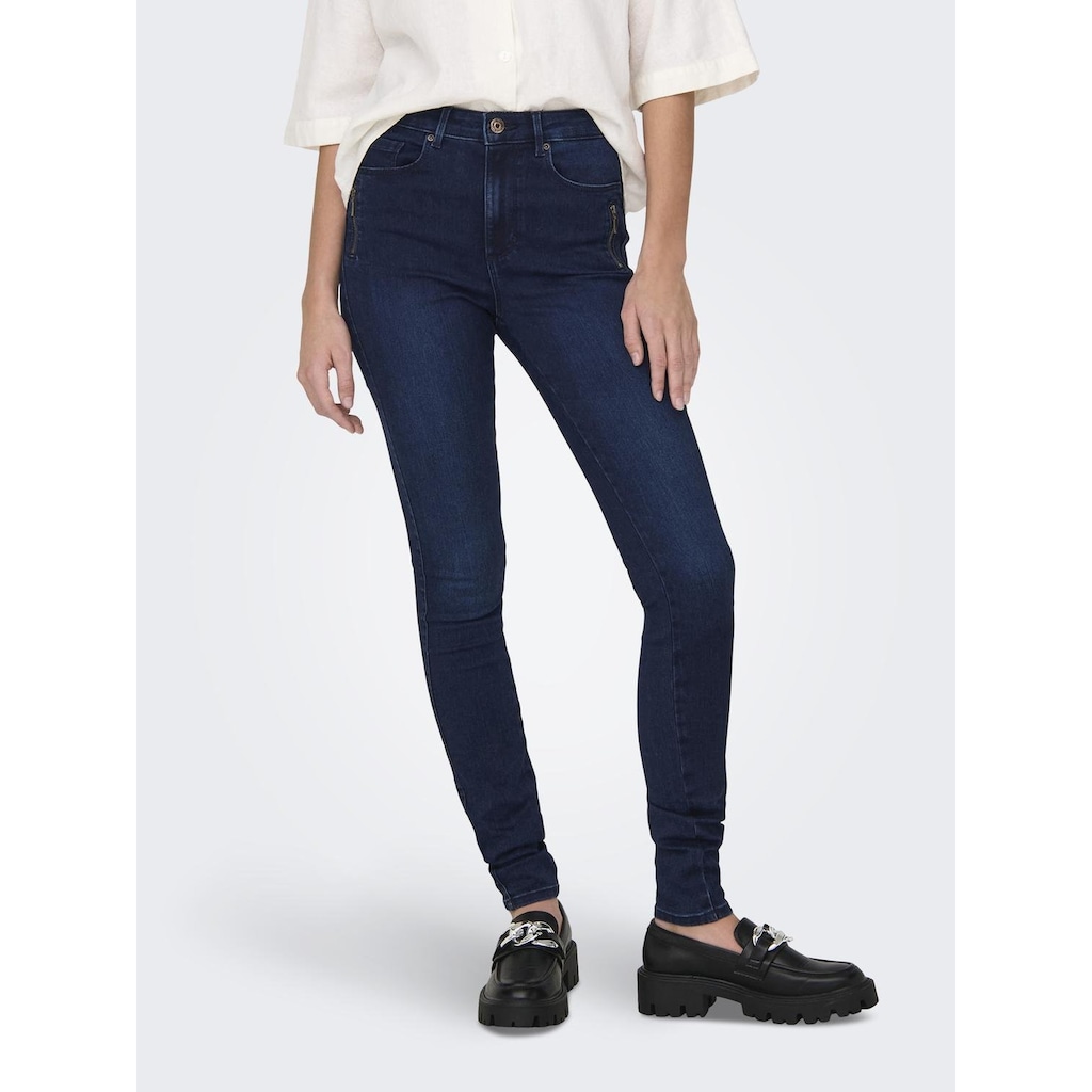 ONLY High-waist-Jeans »ONLROYAL HW SK ZIP POC DNM PIM«