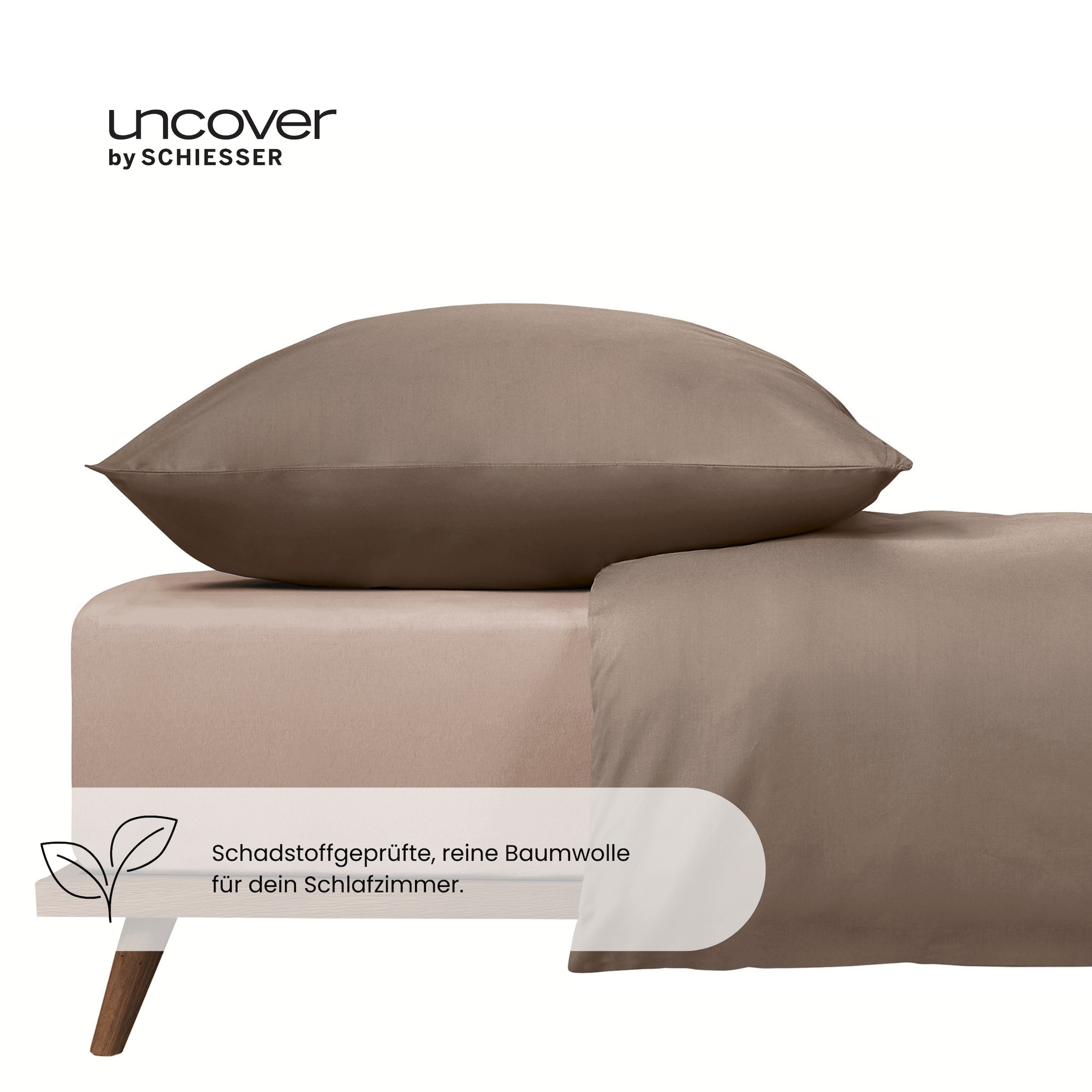 uncover by SCHIESSER Spannbettlaken »New Jersey aus 100% Baumwolle«, Made in Green