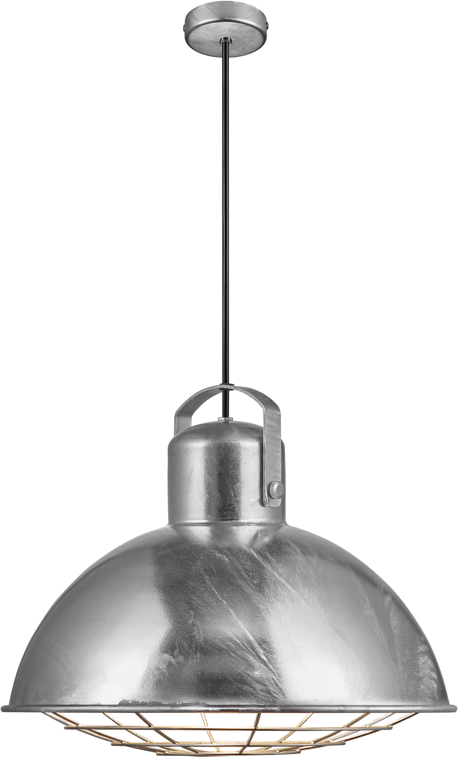 Nordlux Pendelleuchte »Porter«, industrielles Design, Dekoratives Gitter, das die Öffnung bedeckt,  geeignet für Standard-Leuchtmittel E27